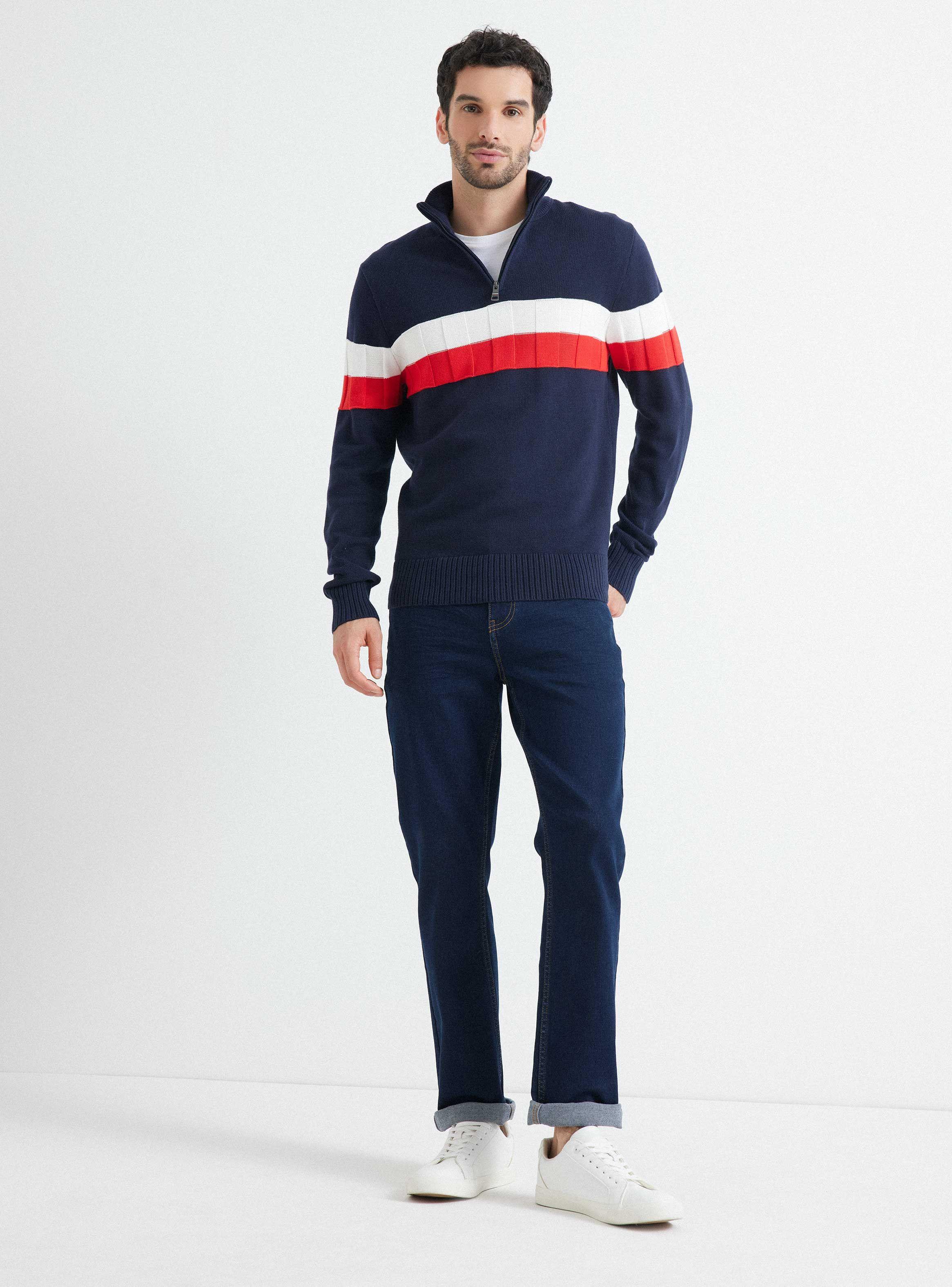 Sweater Tricolor Rayas-3