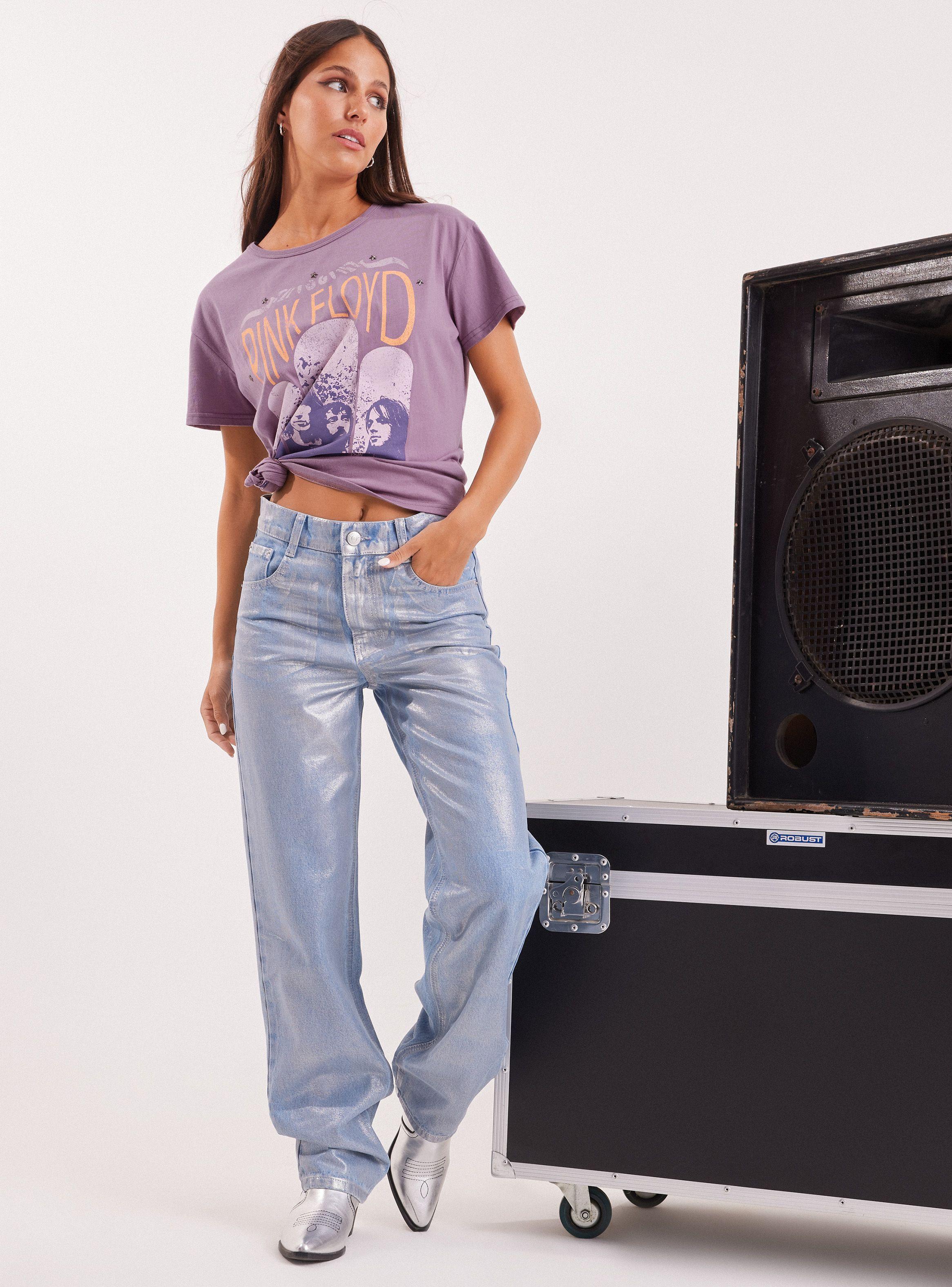 Polera Banda Oversize Manga Corta Pink Floyd-4