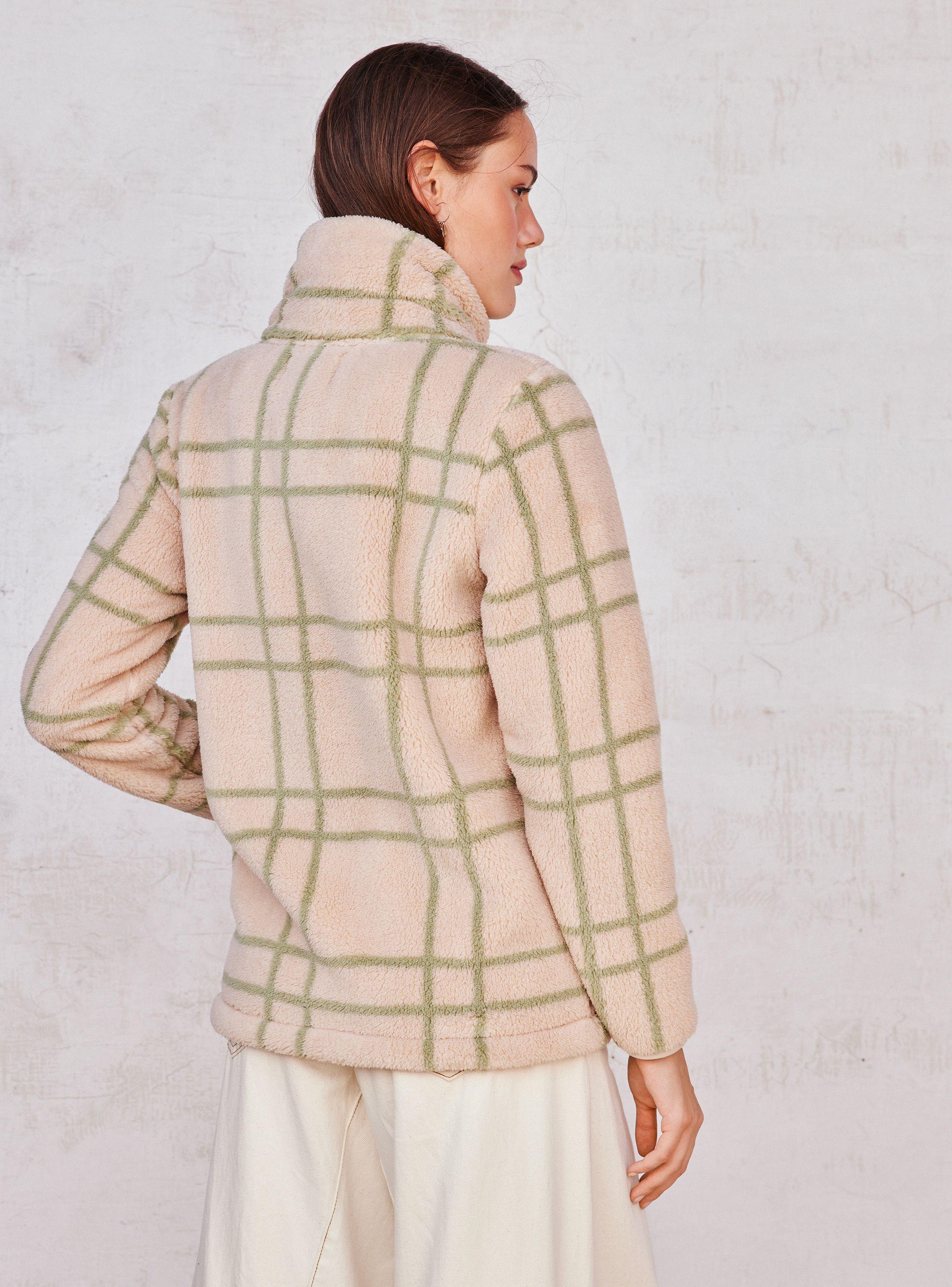 Polar Estampado Con Cuello Alto-1