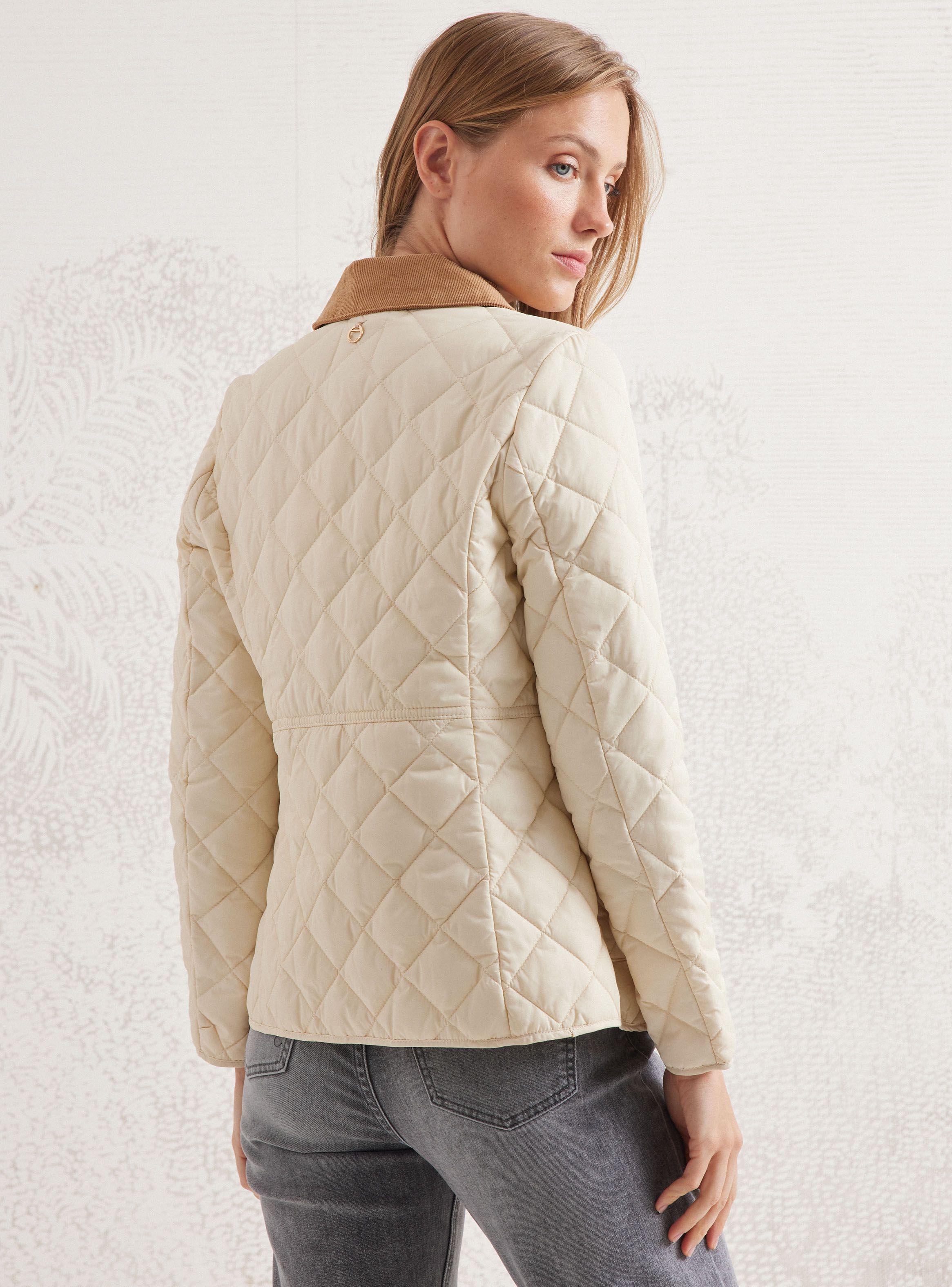 Parka Rombos Con Cuello De Cotelé-1
