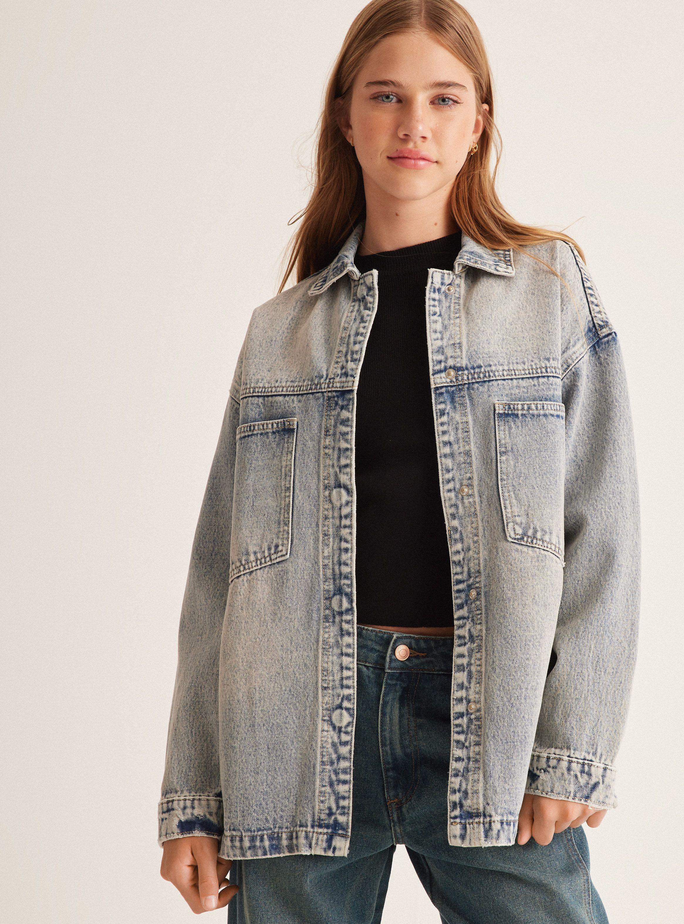 Chaqueta Sobrecamisa Holgada-0
