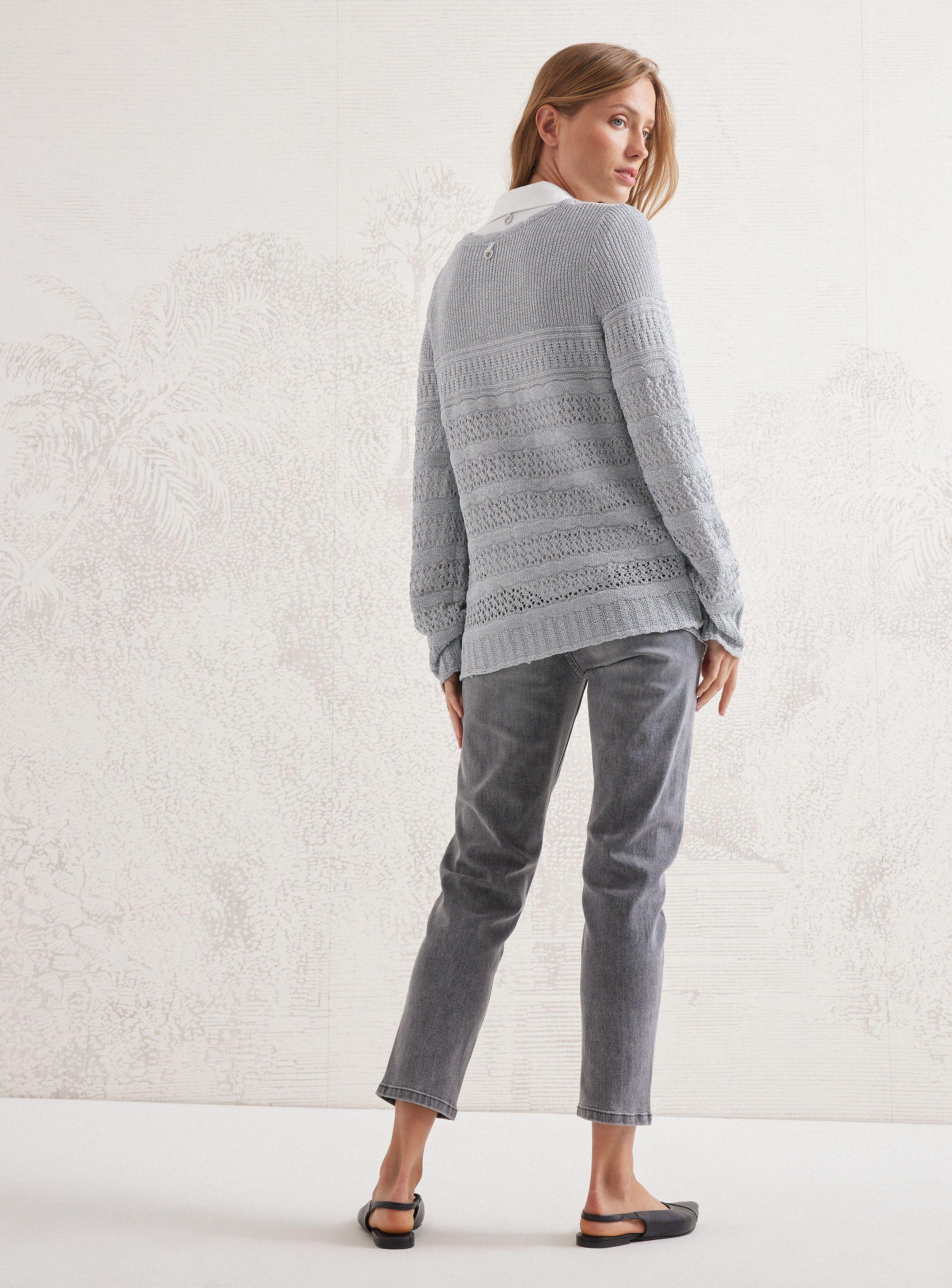 Chaleco Tipo Kimono Tejido Con Lurex-5