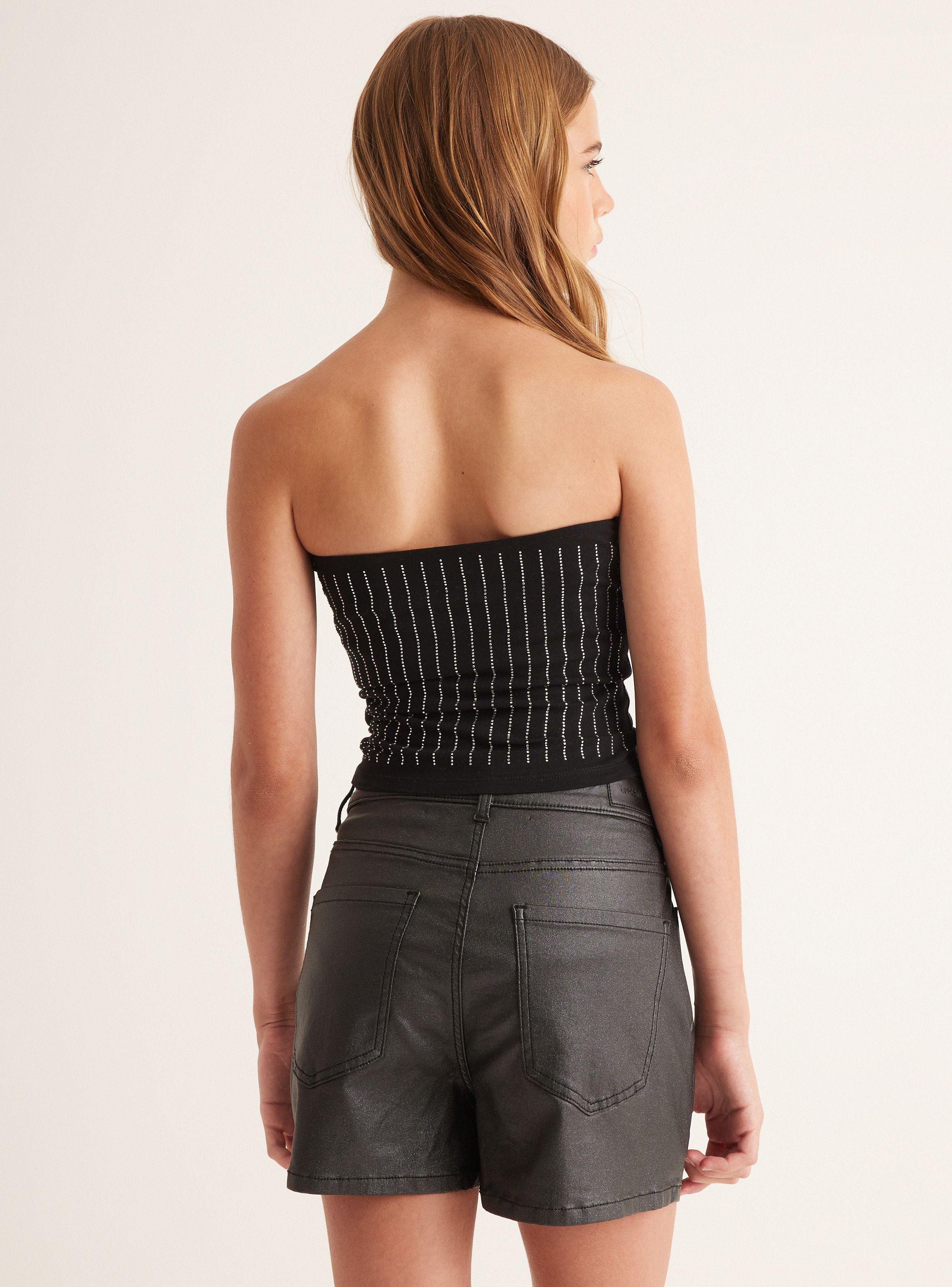 Polera Top Strapless-1