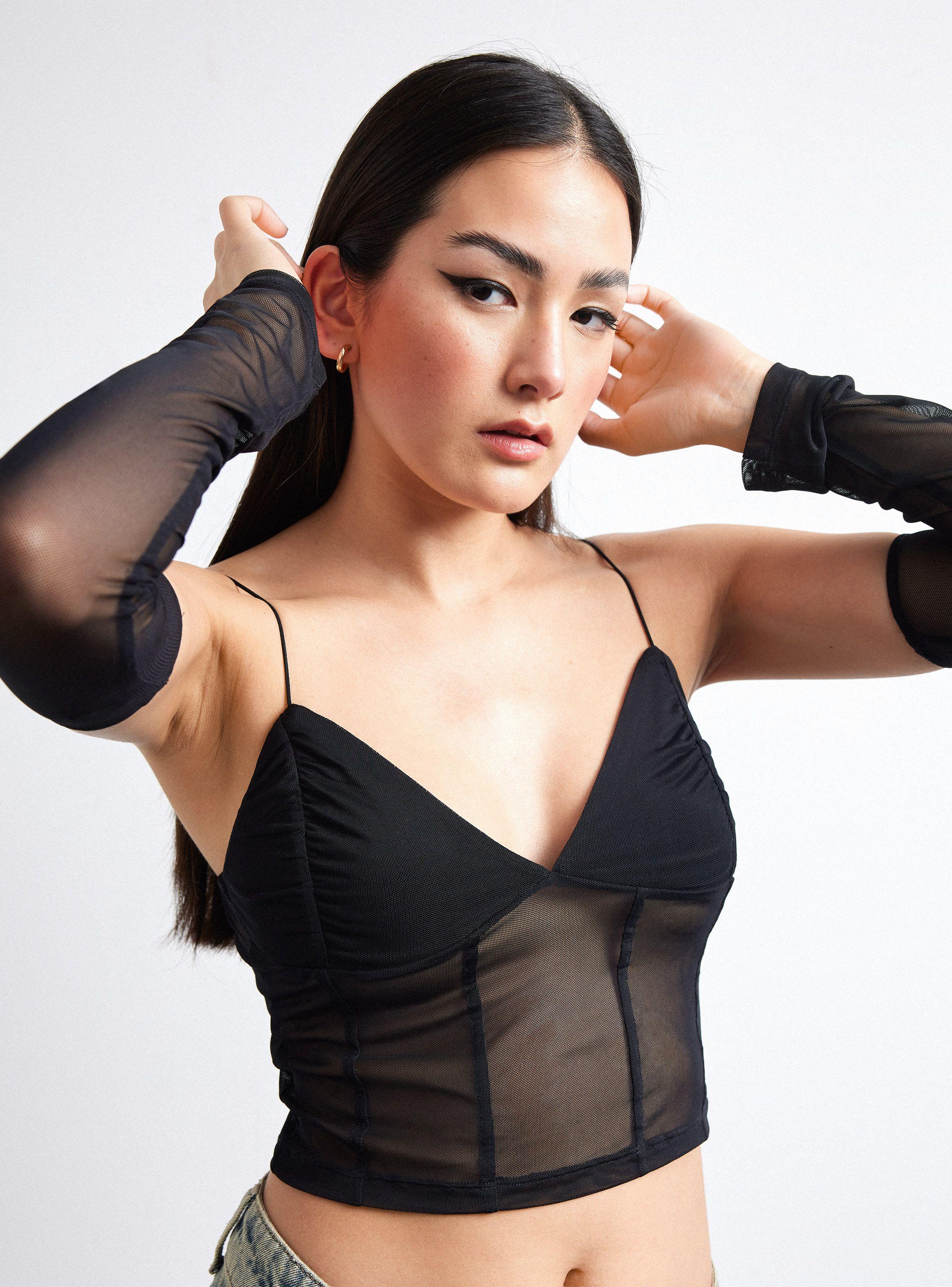 Polera Top Tipo Corset-2