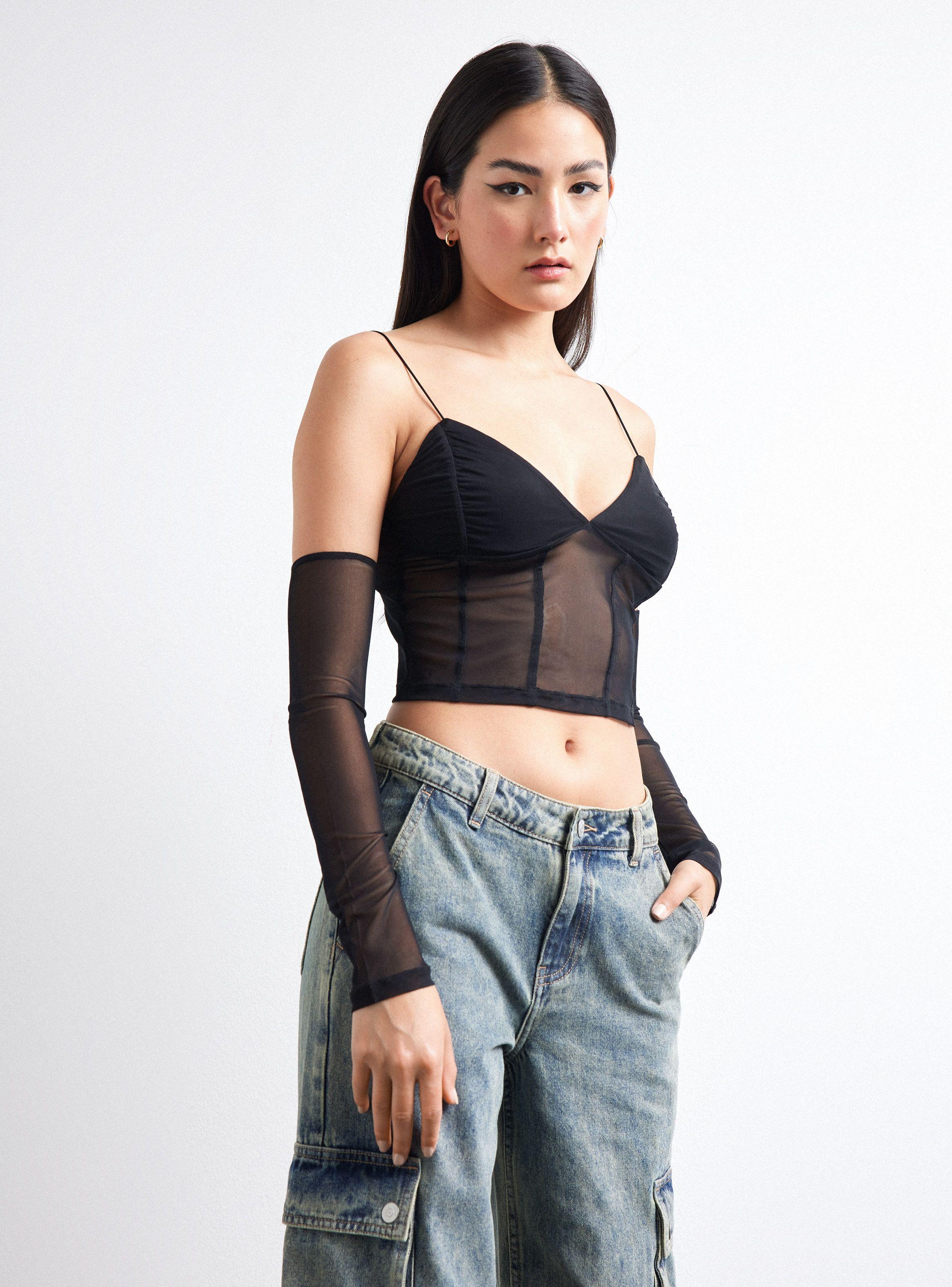 Polera Top Tipo Corset-0