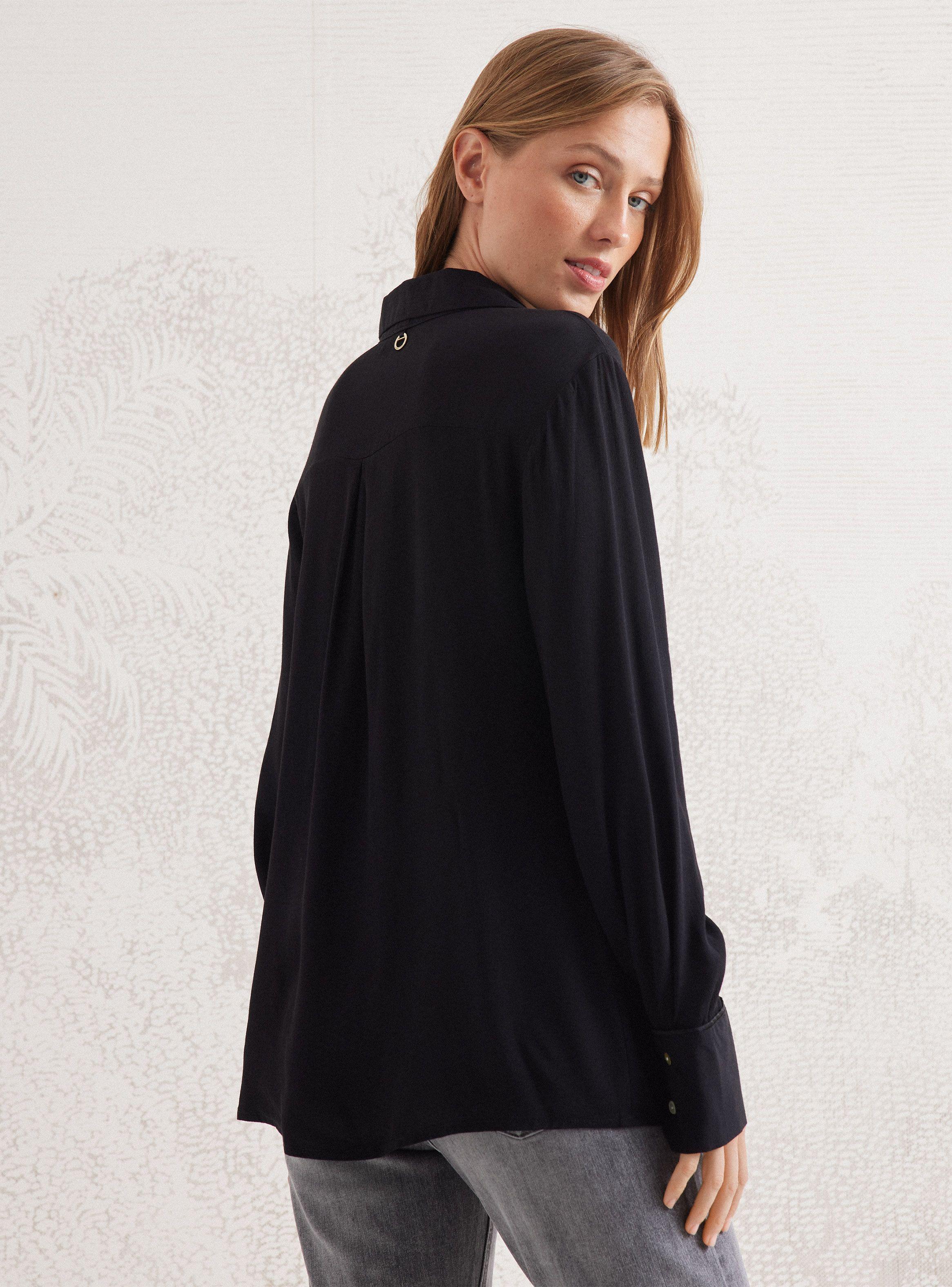 Blusa Básica con Vivo Satinado-1