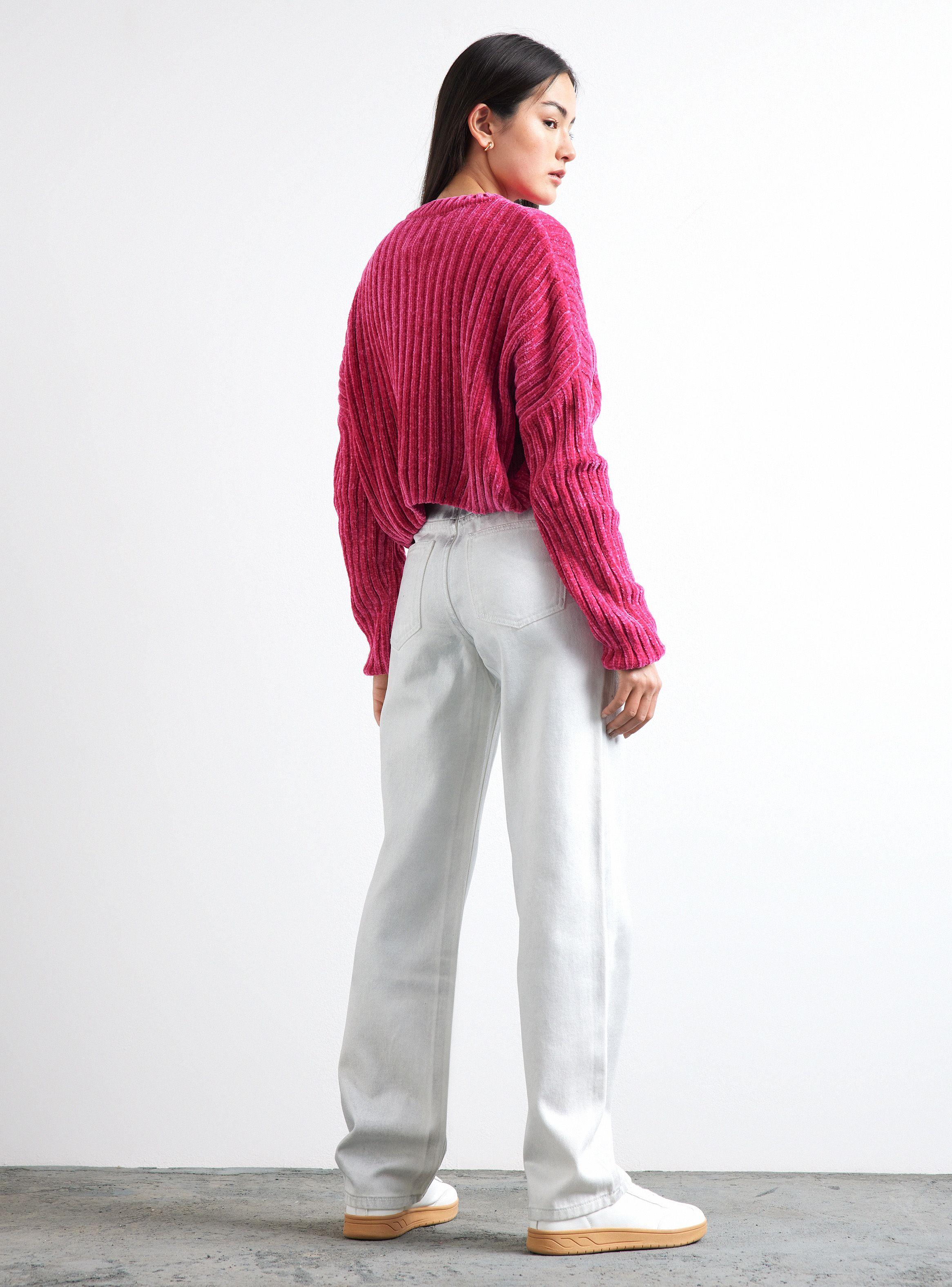 Sweater Cuello Mock Chenille Colres-5