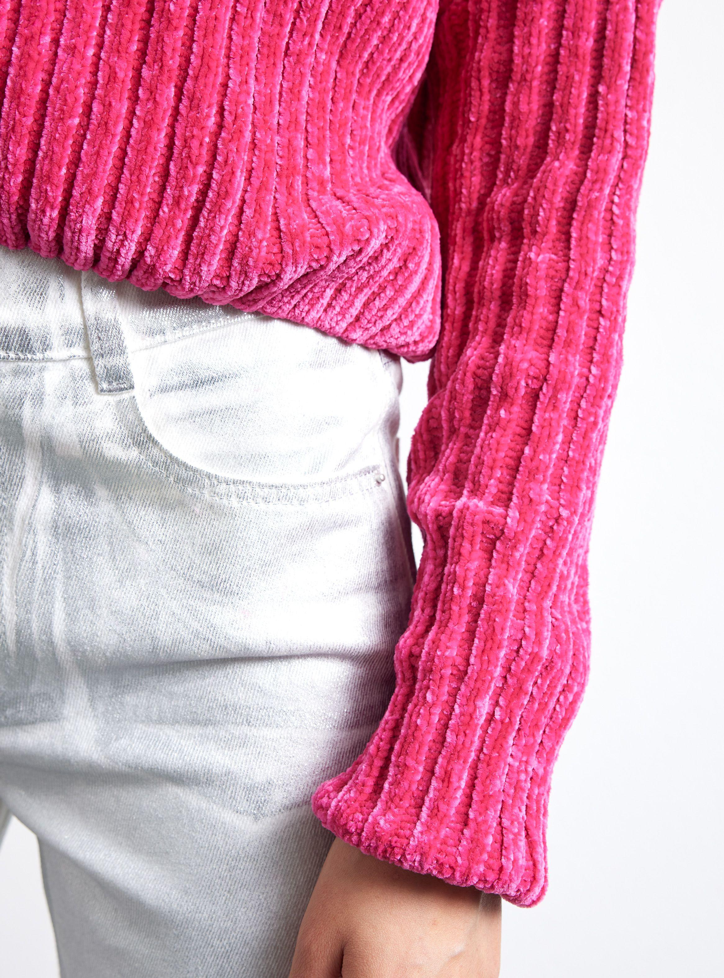 Sweater Cuello Mock Chenille Colres-3