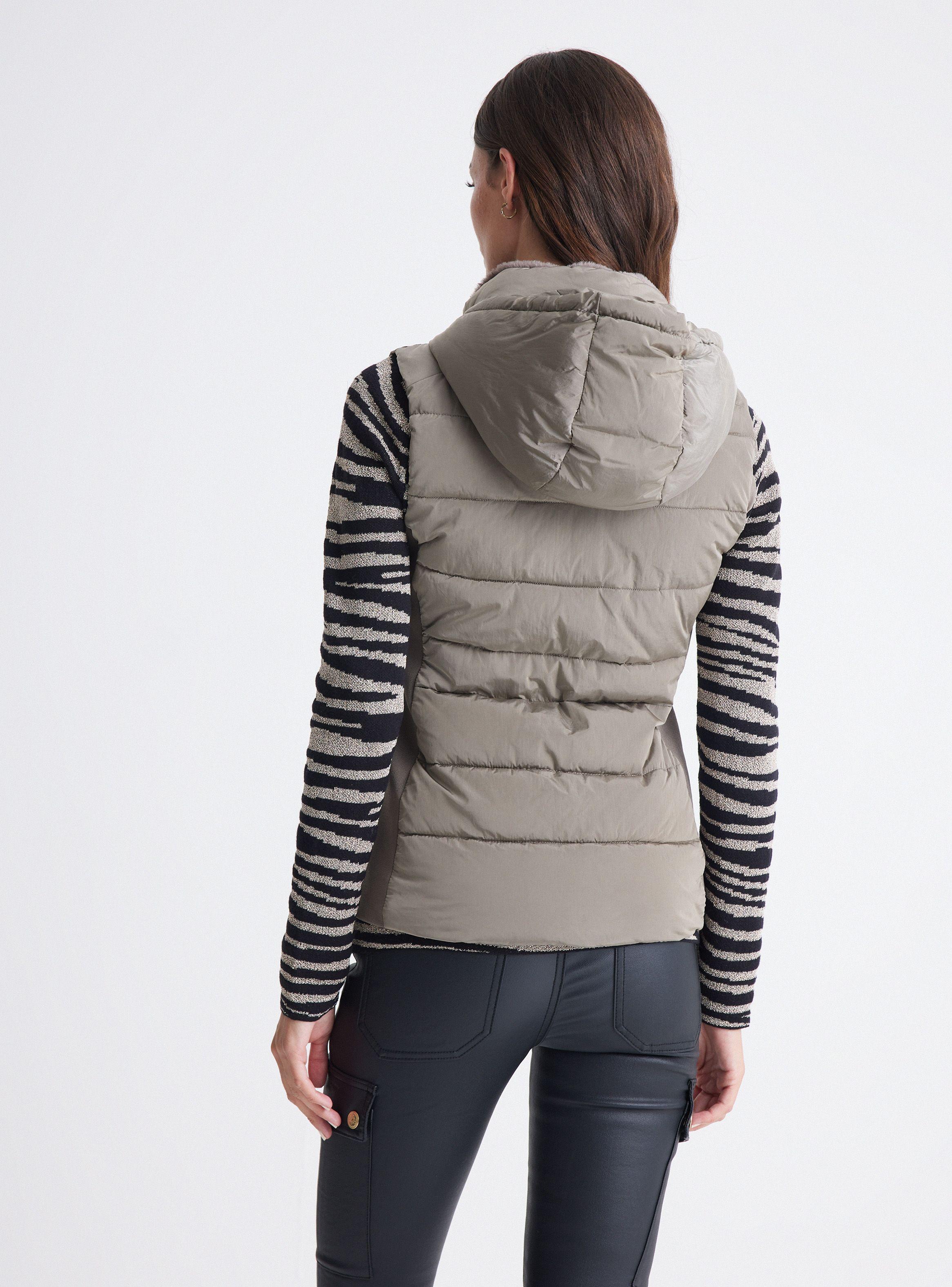 Parka Sin Mangas Ajustada Acolchada-1