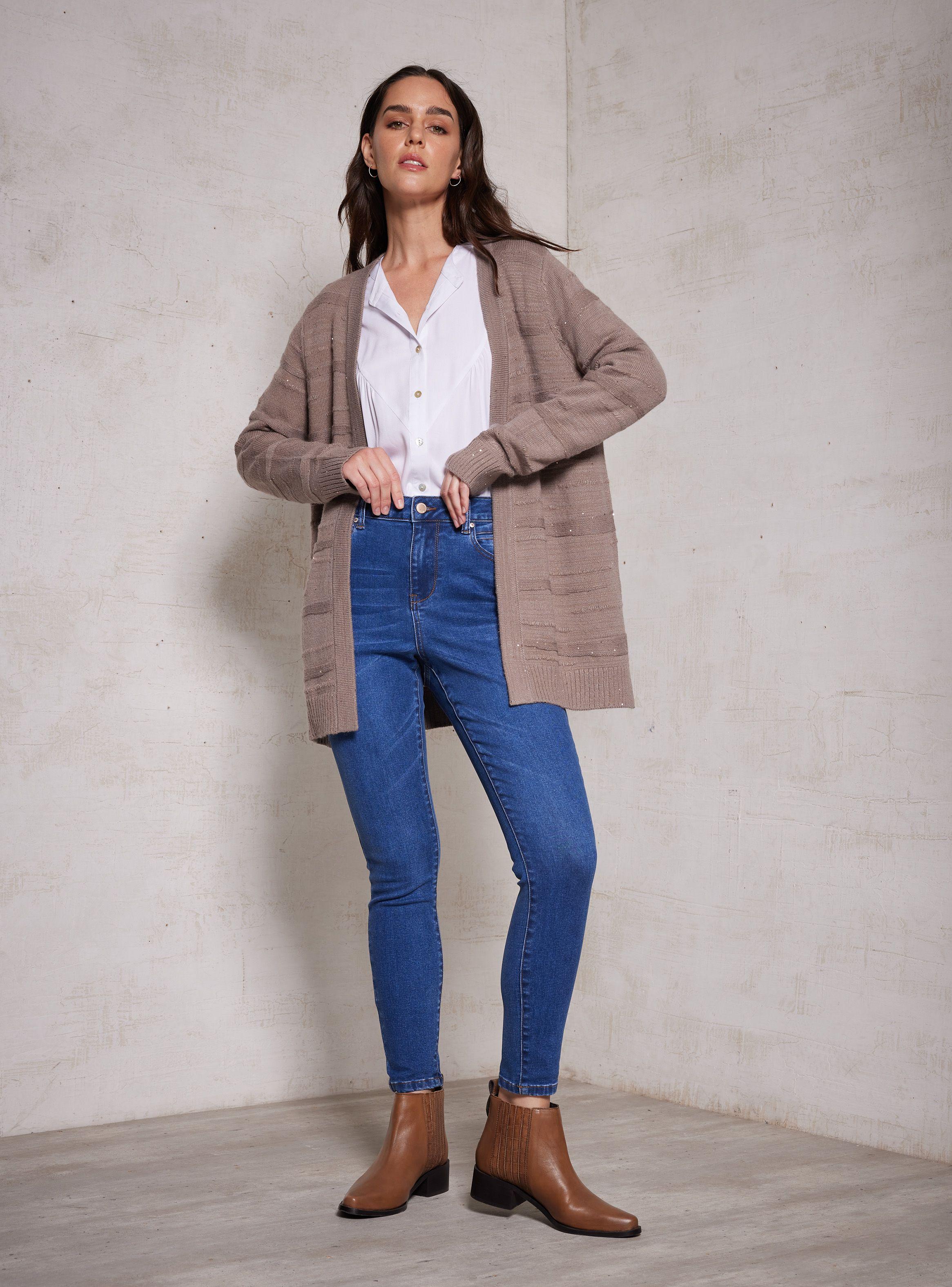 Chaleco Kimono Con Aplicación Lentejuelas-4