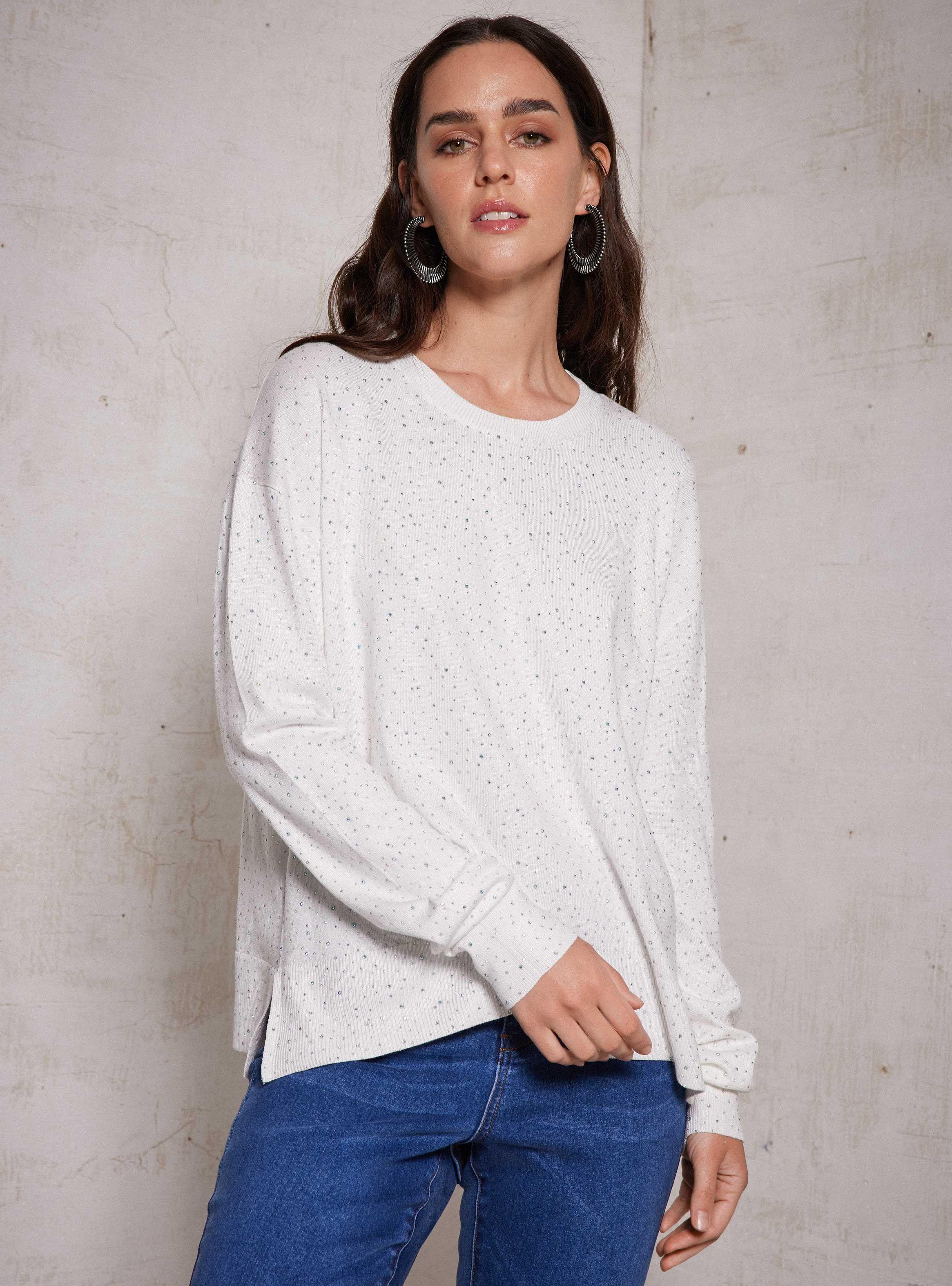 Sweater Aplicación Brillos-0