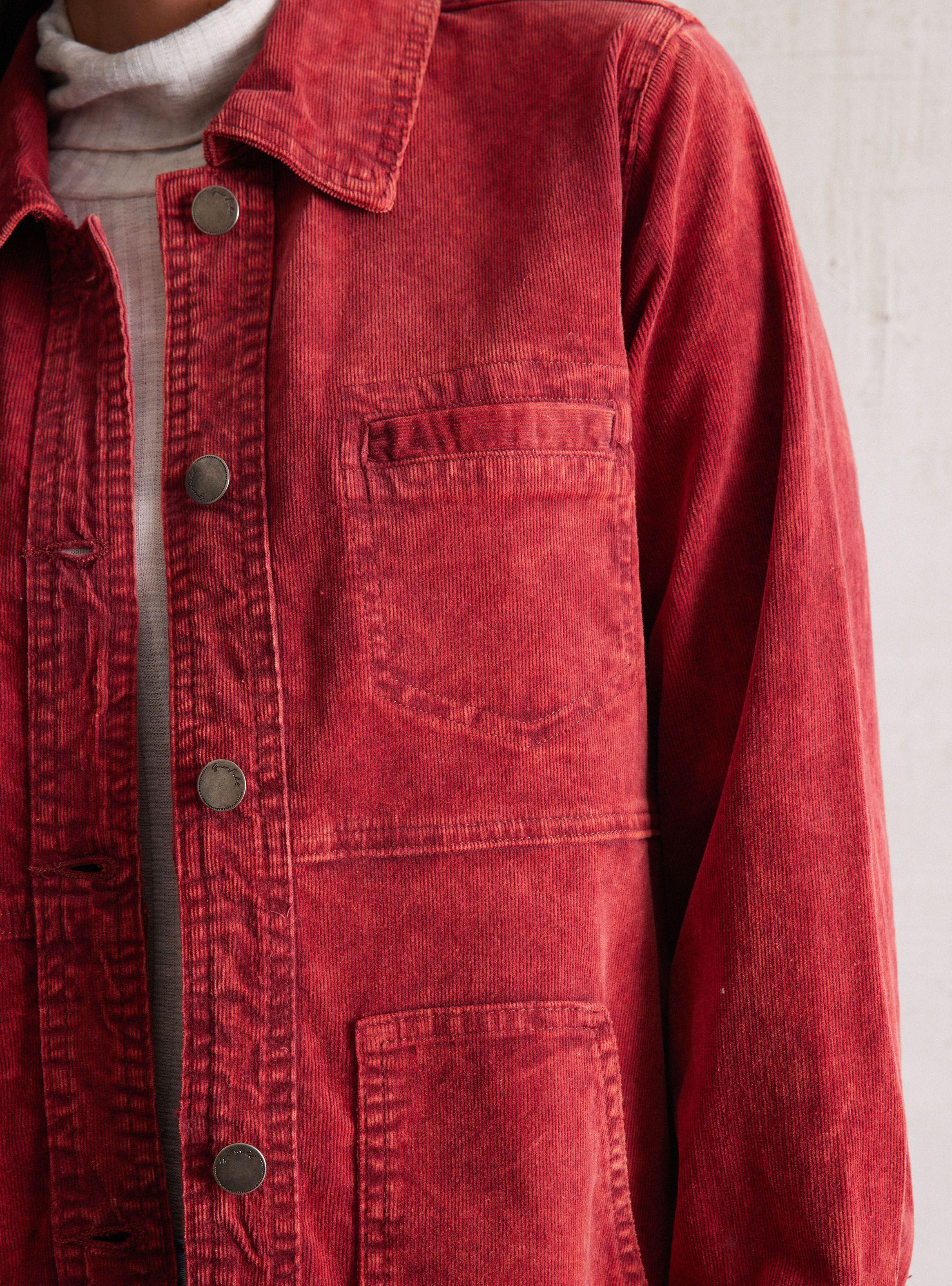 Chaqueta Sobrecamisa Cotelé Con Proceso De Lavado-3
