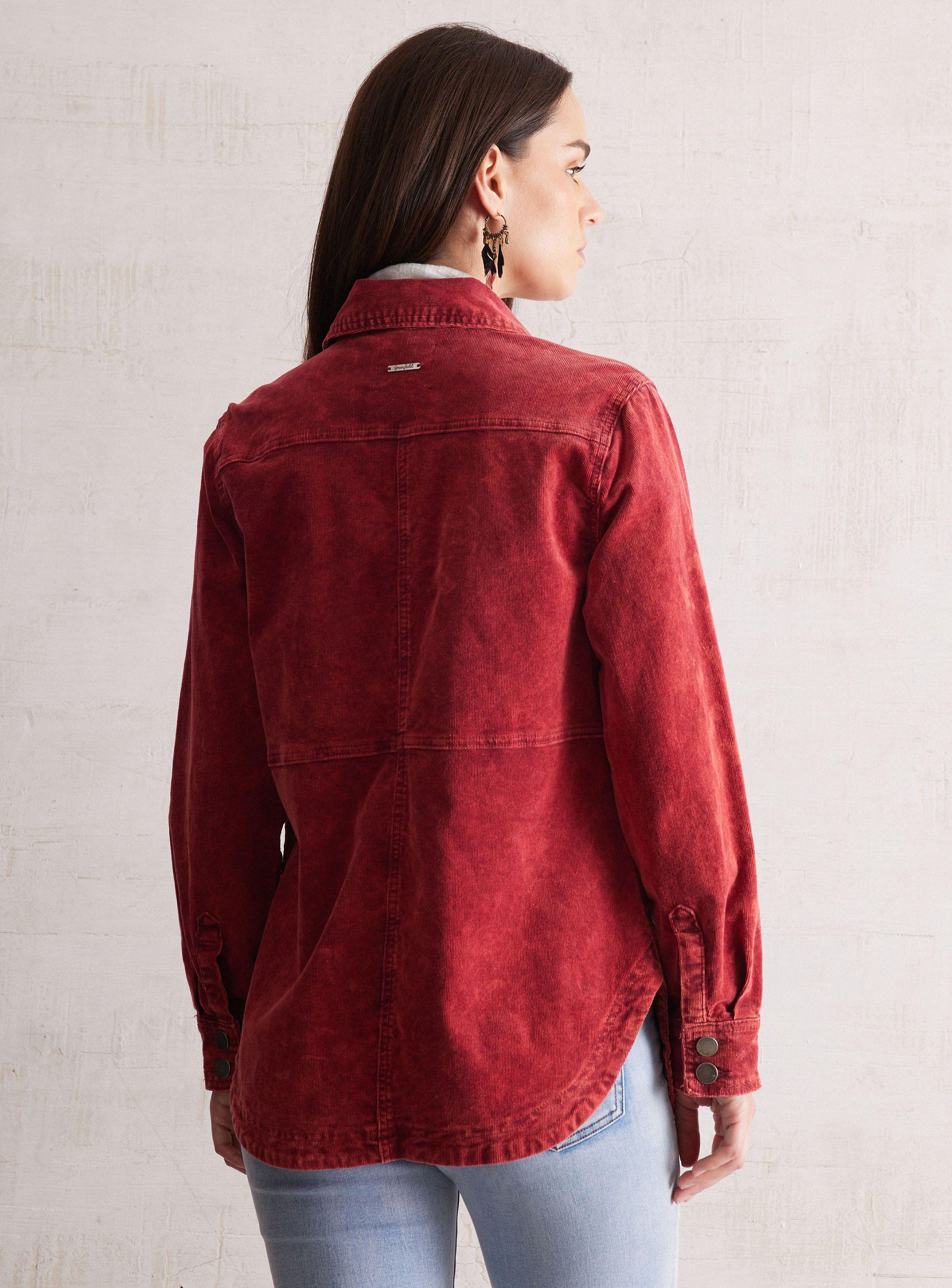 Chaqueta Sobrecamisa Cotelé Con Proceso De Lavado-1