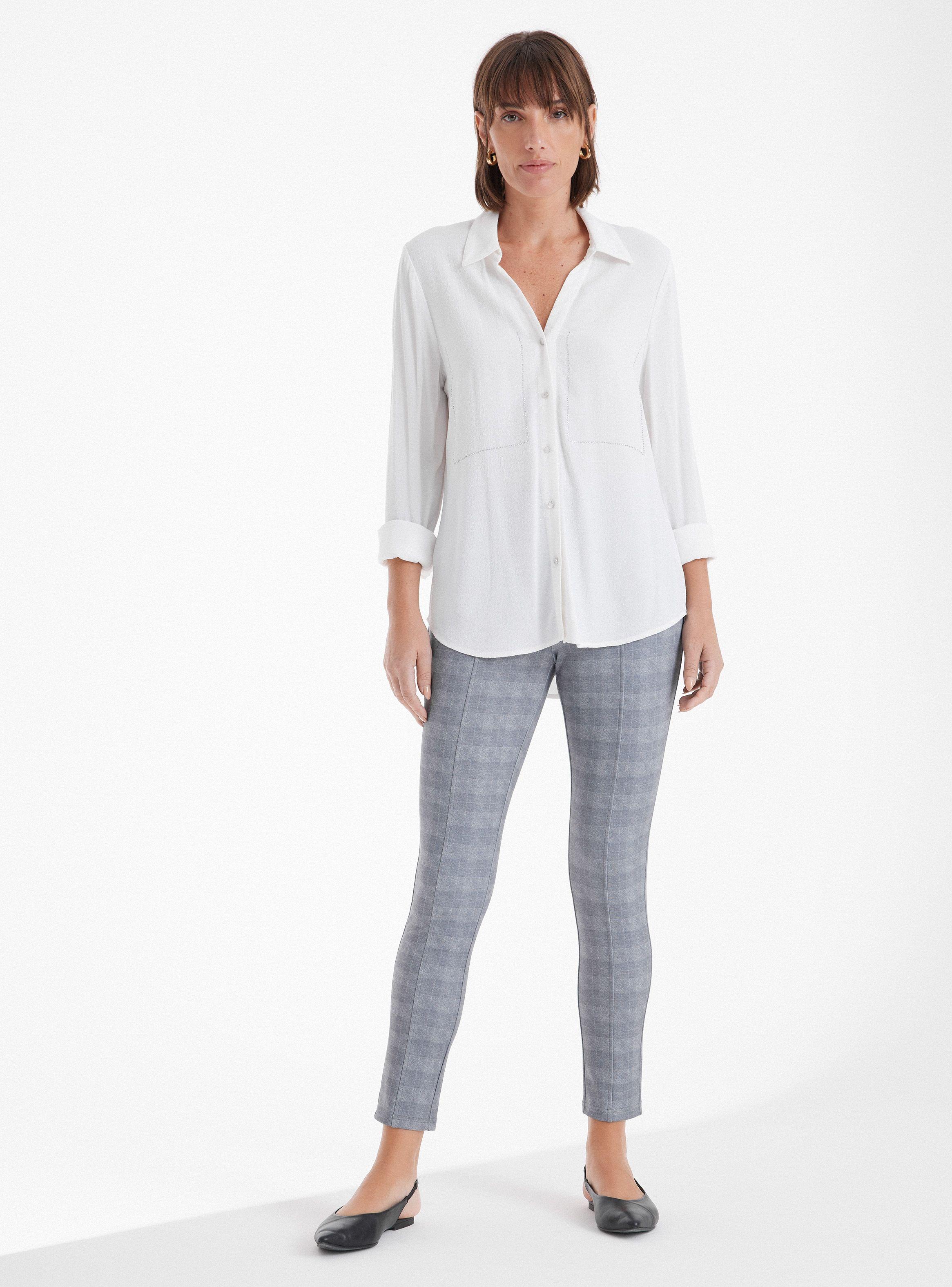 Blusa Blanca Con Brillitos-4