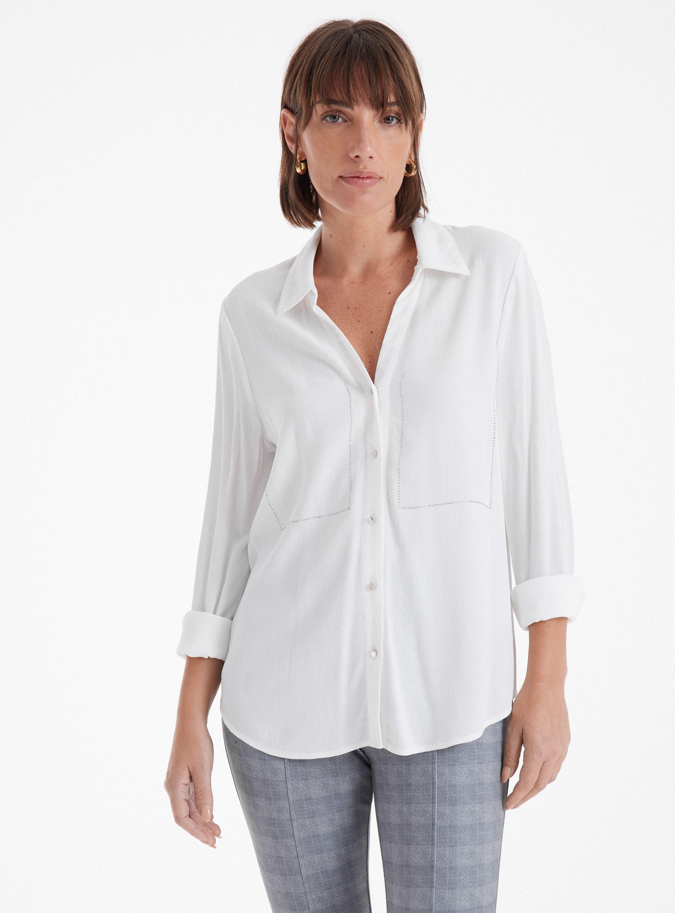 Blusa Blanca Con Brillitos-0