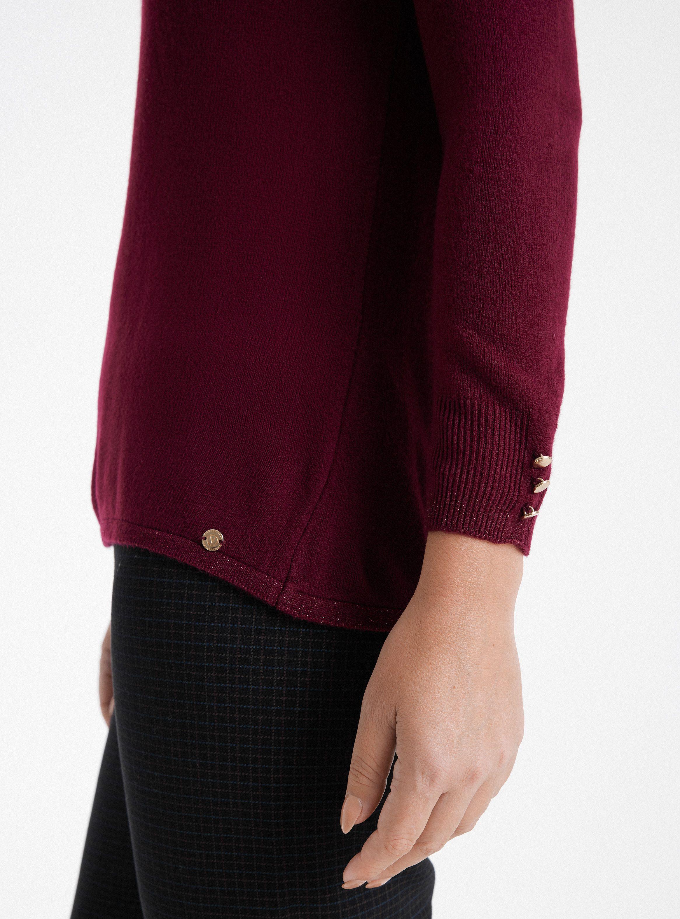 Sweater Cuello Tortuga Con Brillitos En Puños Y Basta-3