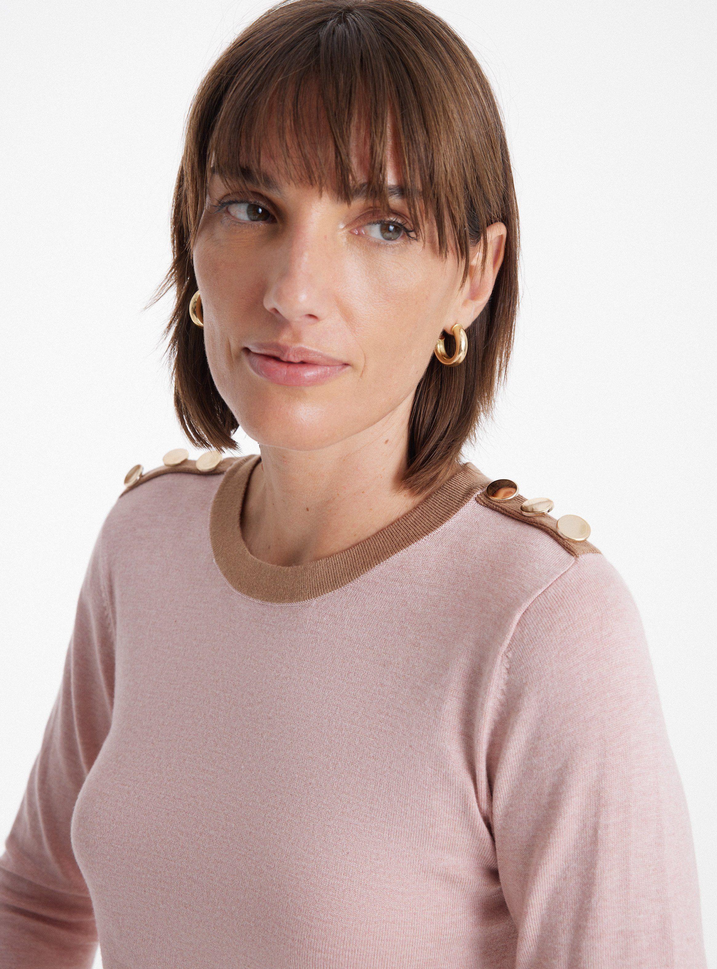 Sweater Botones en Hombros de Viaressa