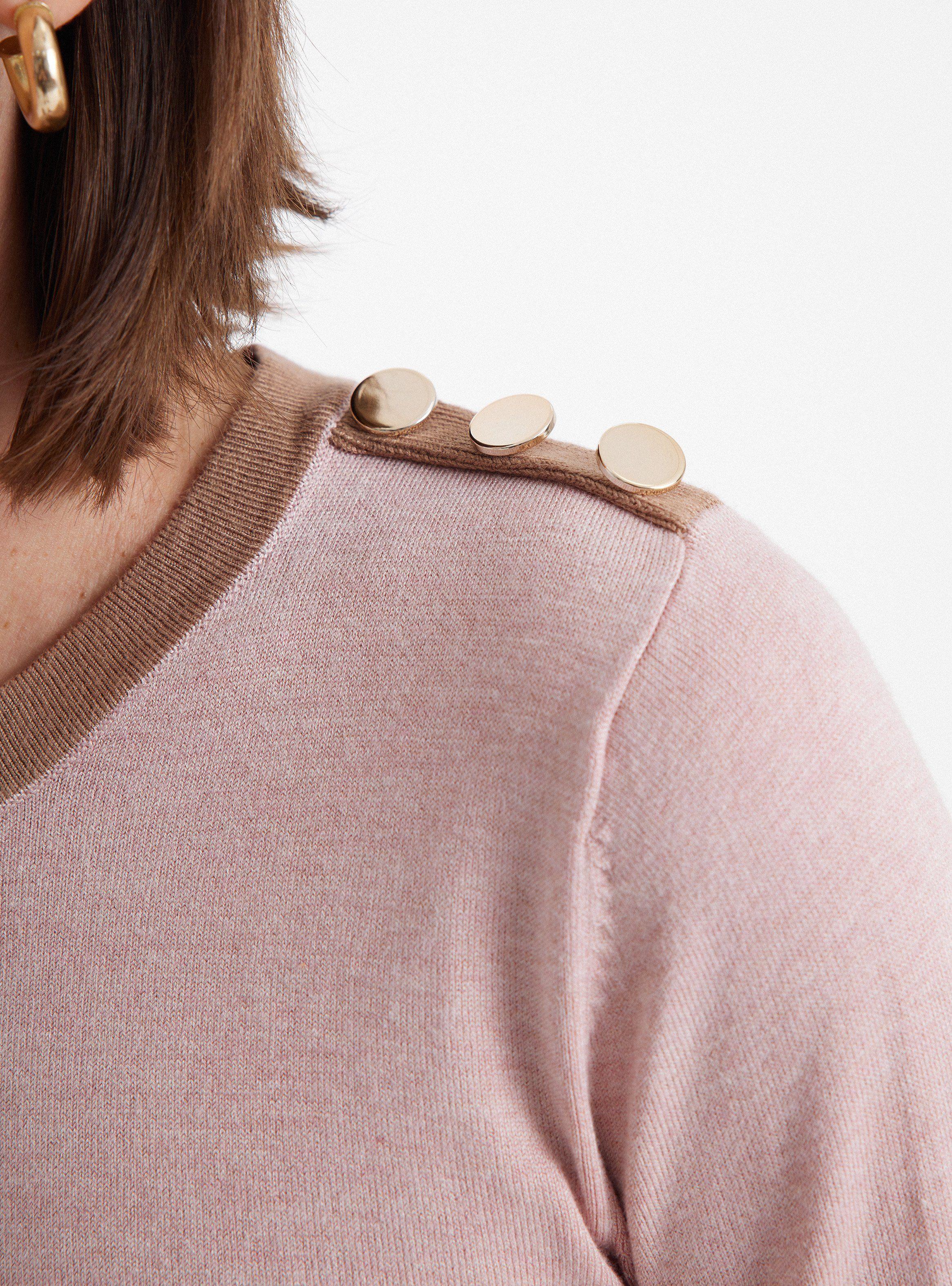 Sweater Botones en Hombros de Viaressa