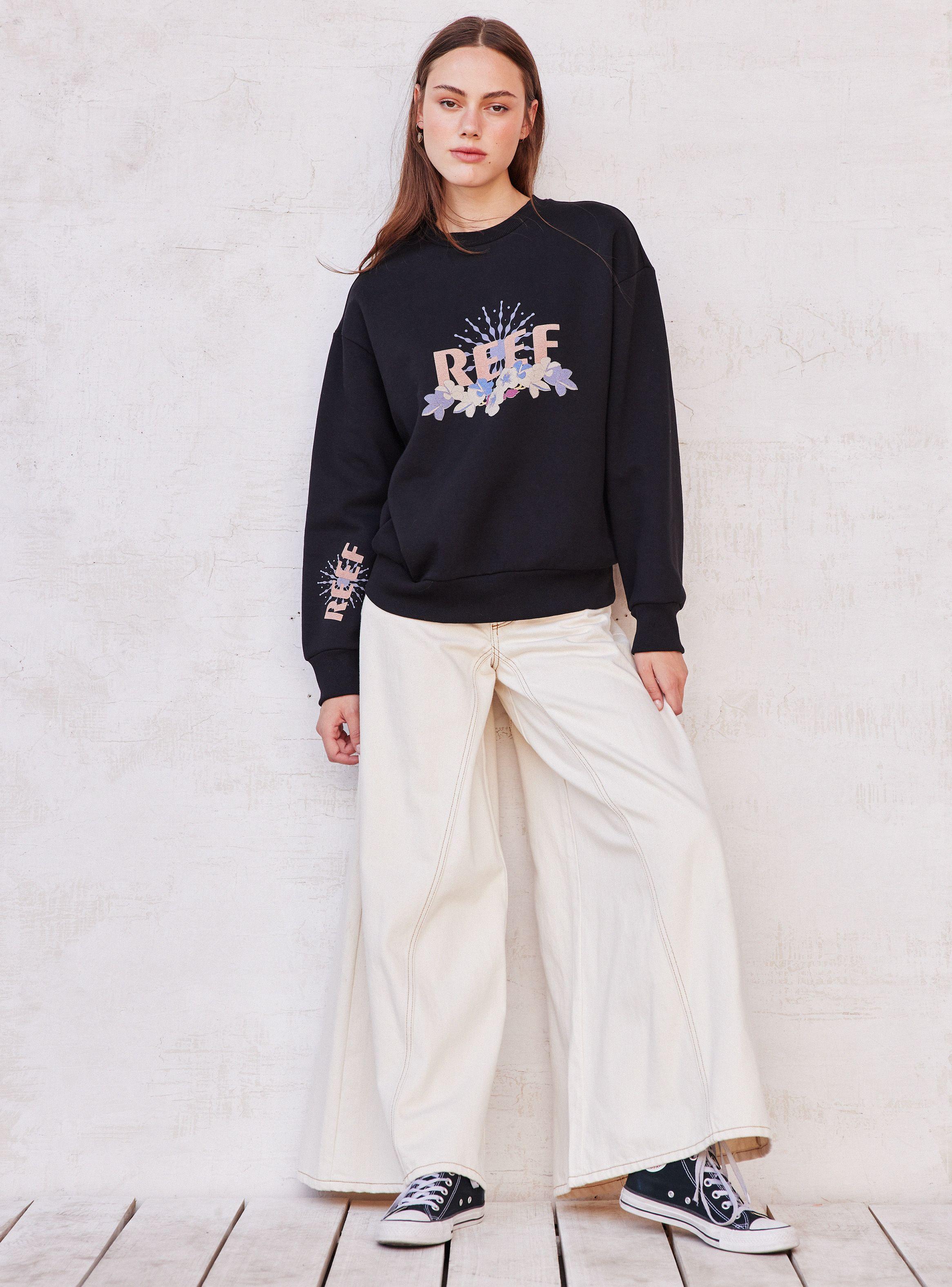 Polerón Crewneck con Estampado en Frente y Manga-4