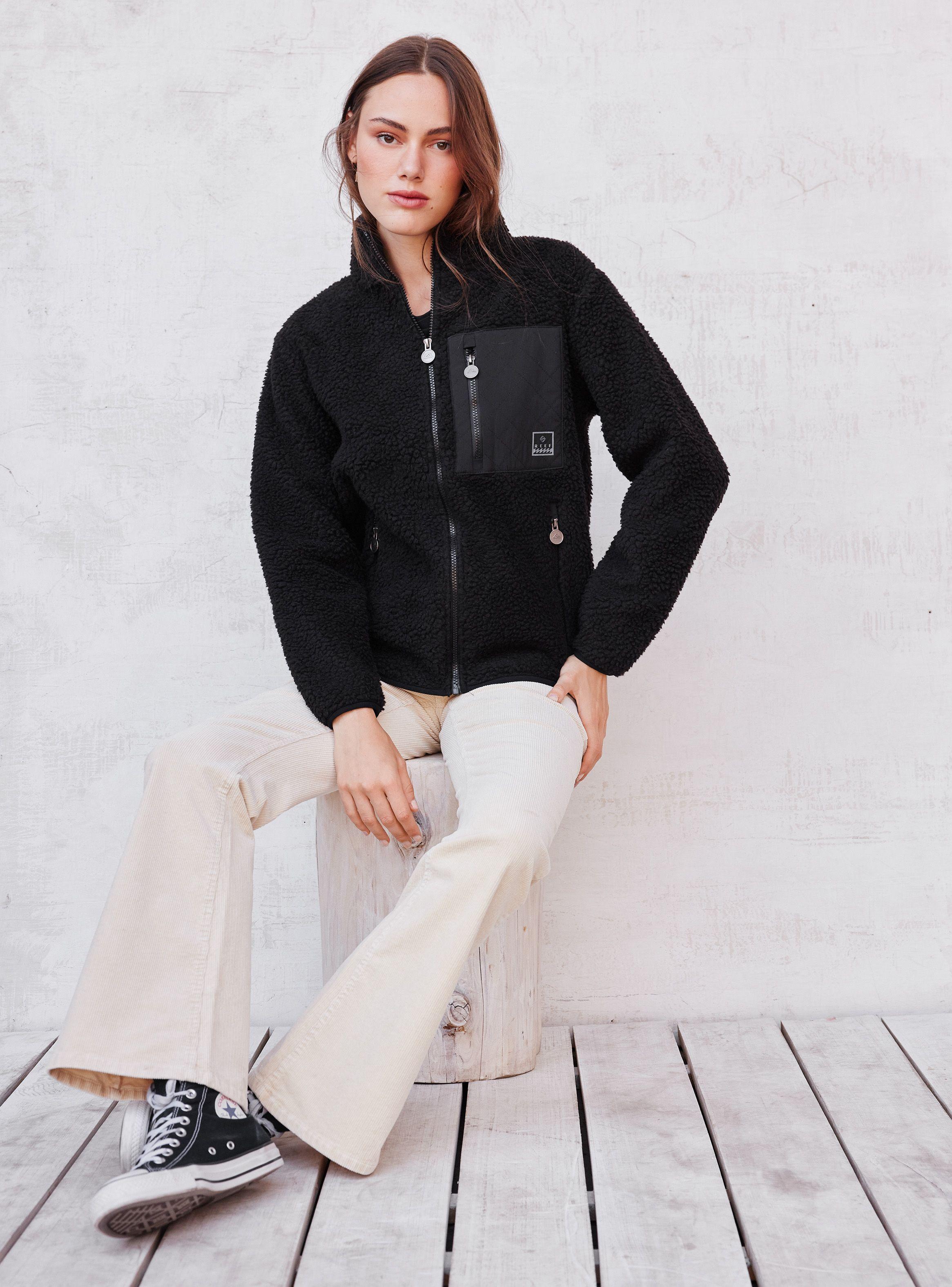 Polerón Sherpa Bolsillo Frontal y Laterales Cierre-4