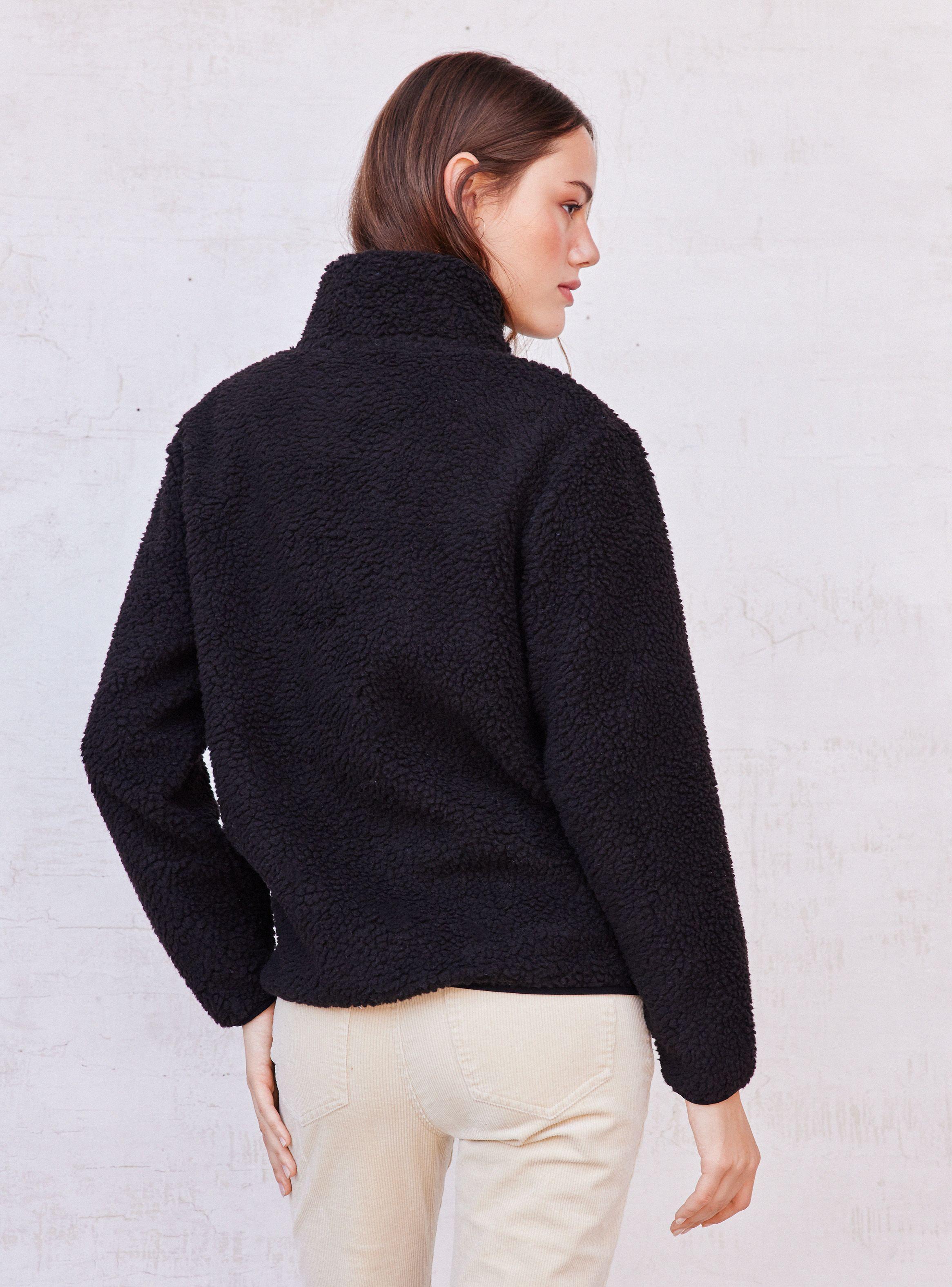 Polerón Sherpa Bolsillo Frontal y Laterales Cierre-1