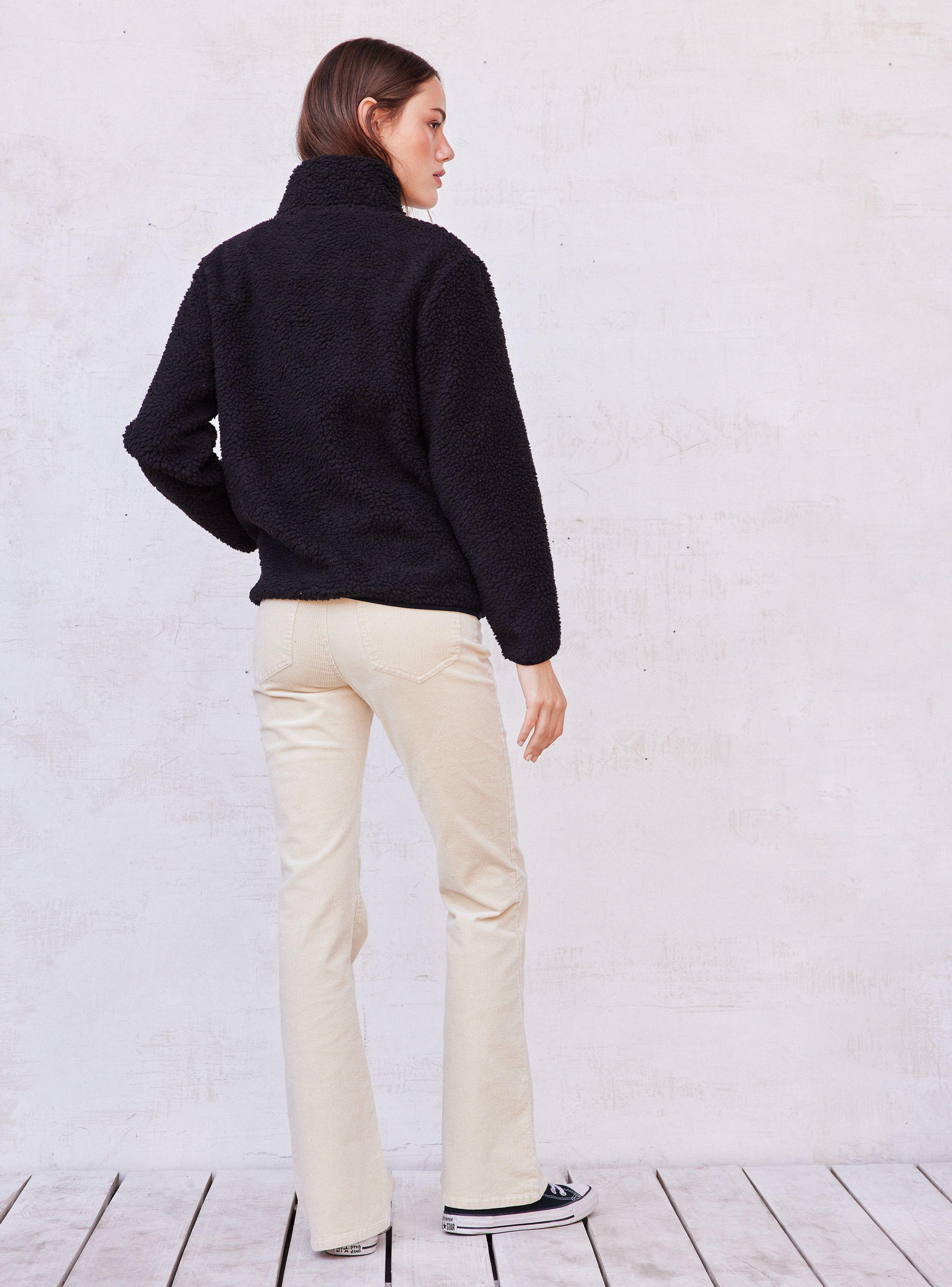 Polerón Sherpa Bolsillo Frontal y Laterales Cierre-5