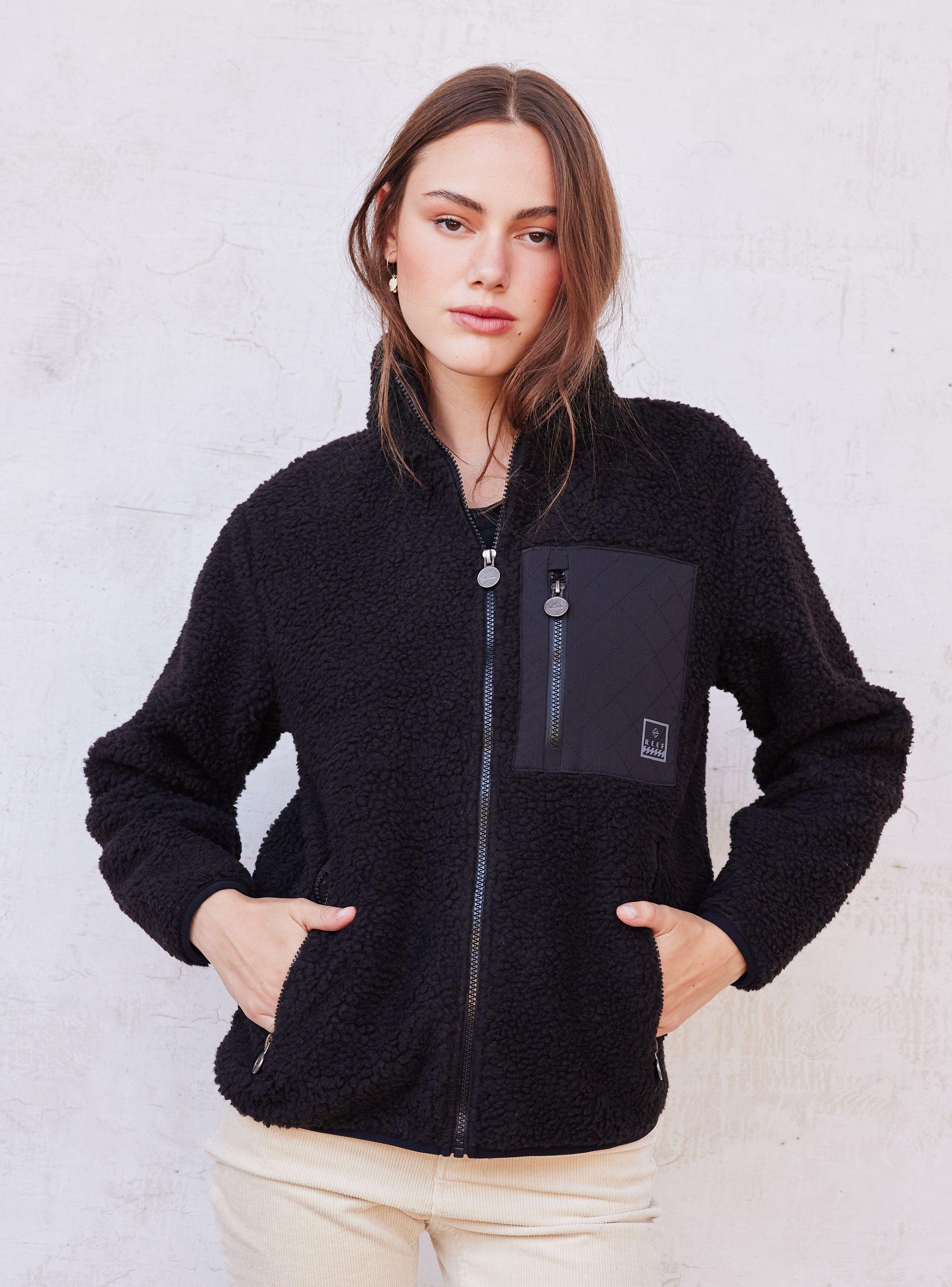 Polerón Sherpa Bolsillo Frontal y Laterales Cierre-0