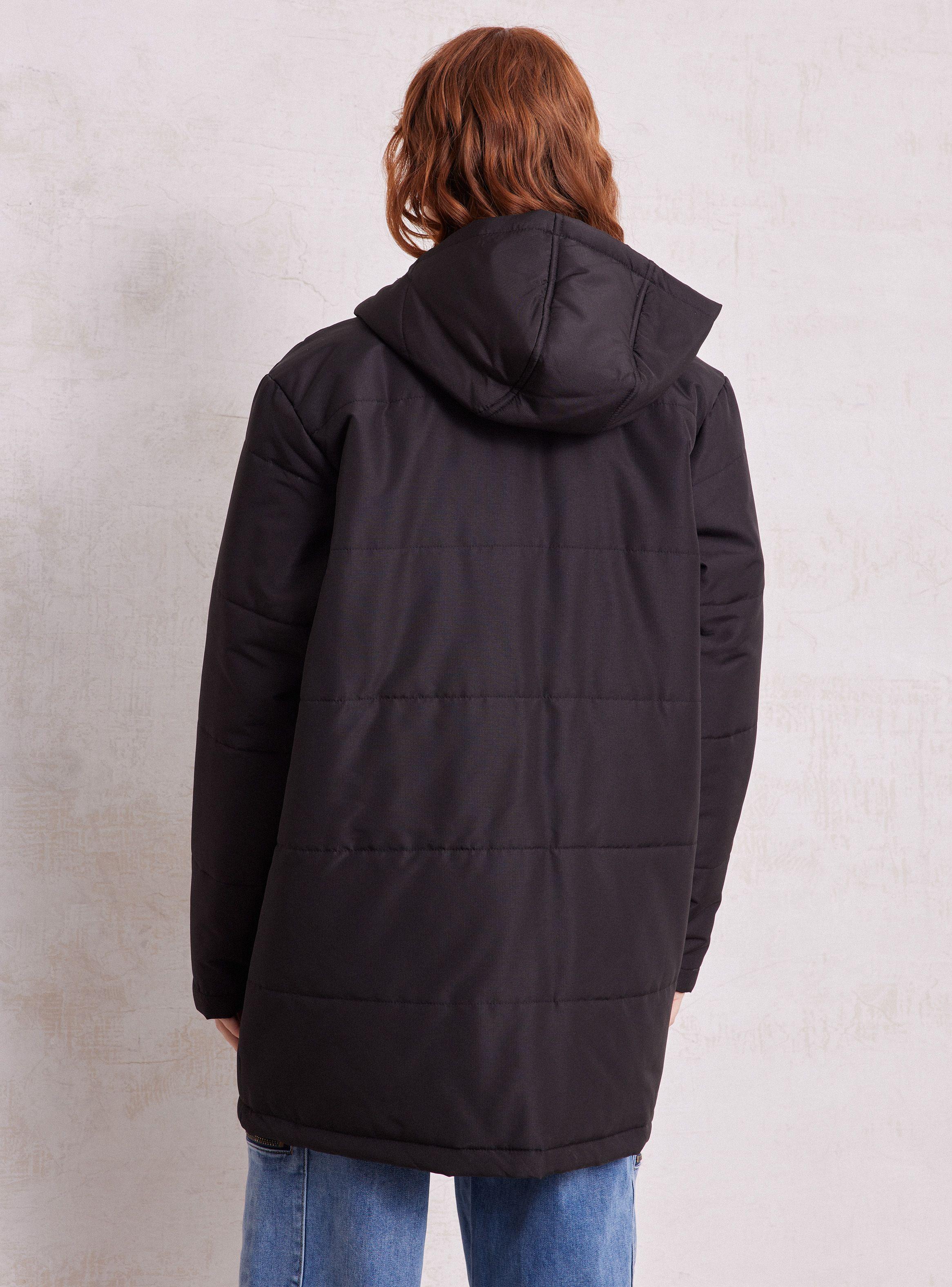 Parka Puffa con Full Cierre Escondido en Snap Botones-1