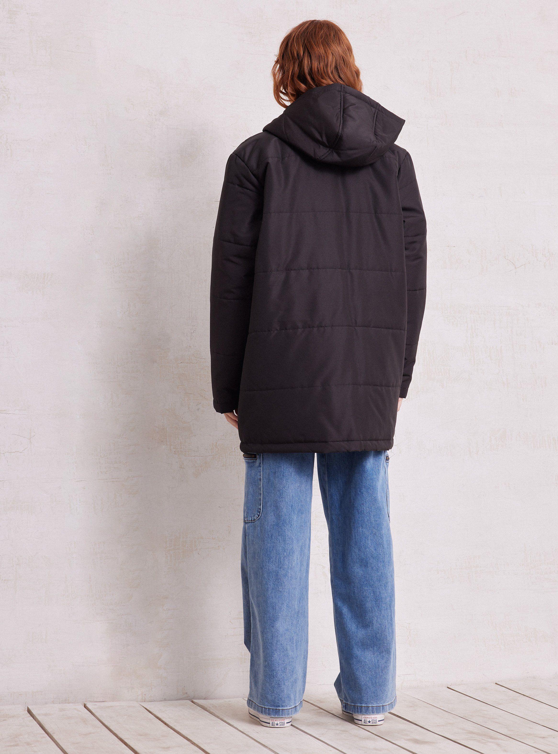 Parka Puffa con Full Cierre Escondido en Snap Botones-5