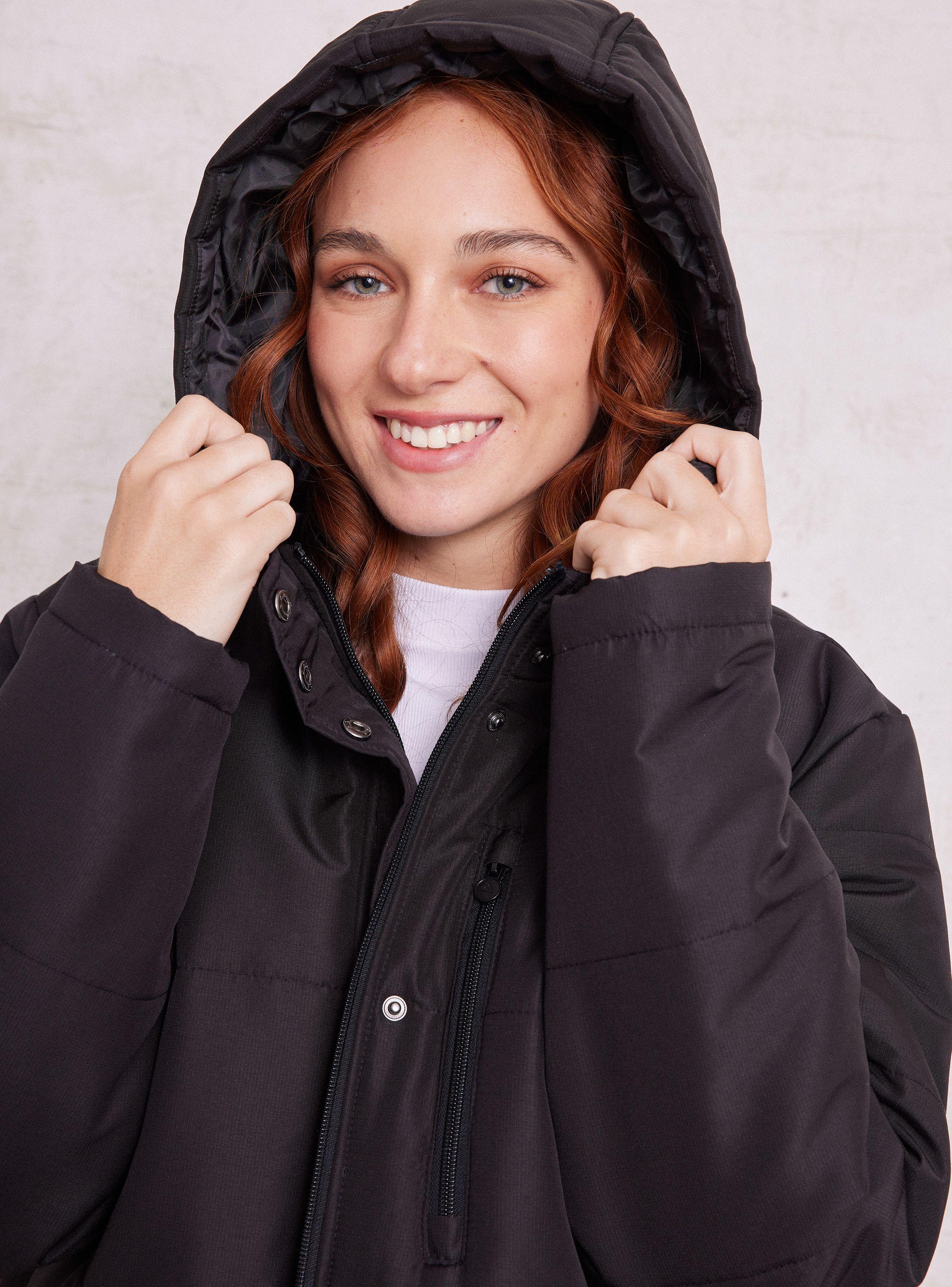 Parka Puffa con Full Cierre Escondido en Snap Botones-2