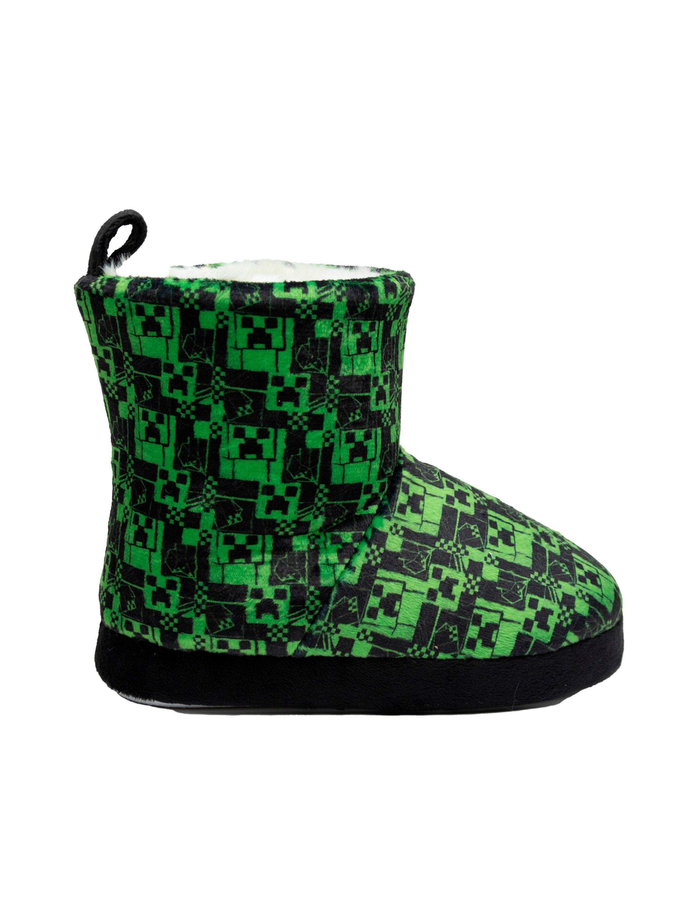 Pantufla Bota Rotativo Minecraft Niño-0