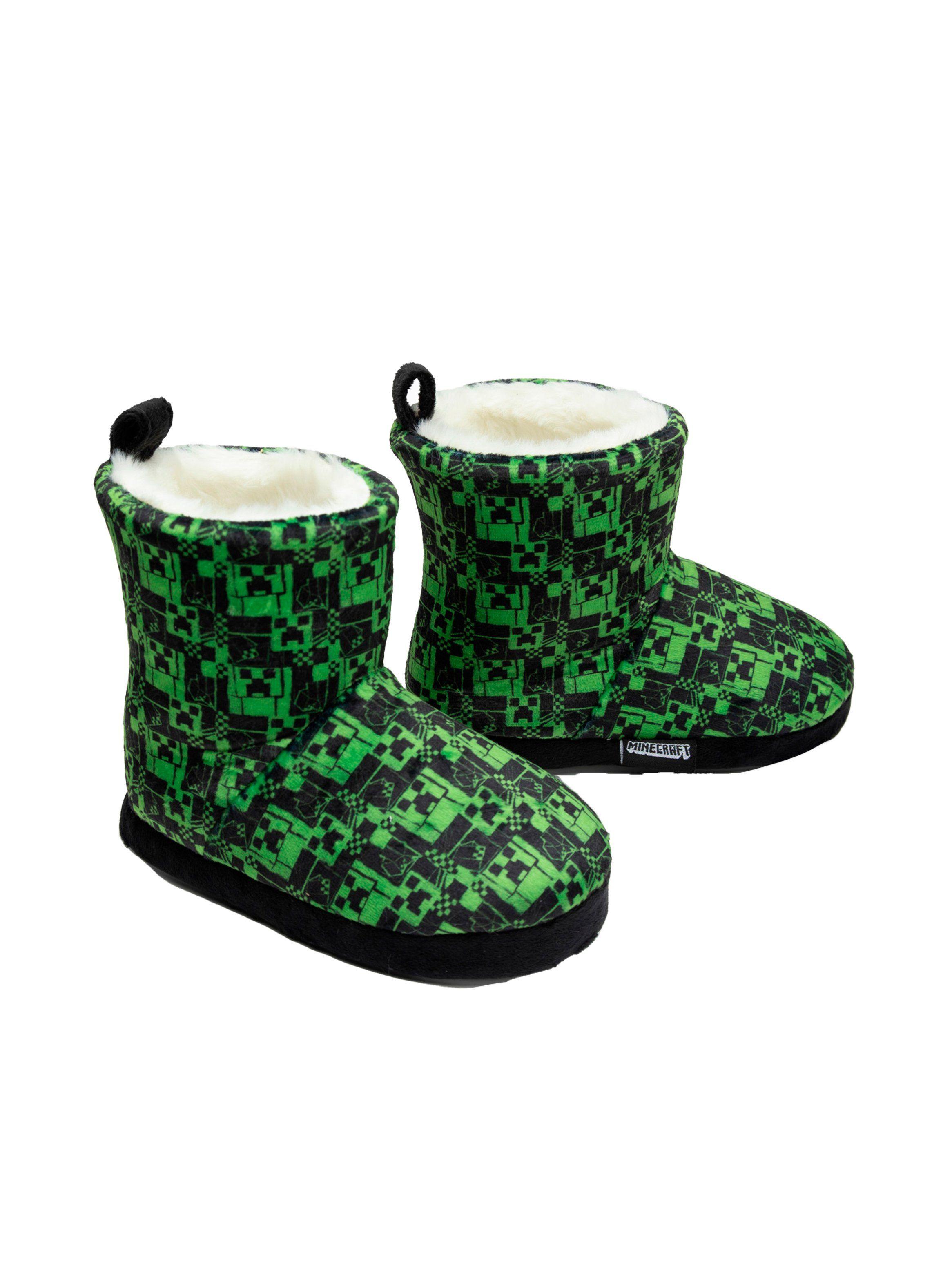 Pantufla Bota Rotativo Minecraft Niño-1