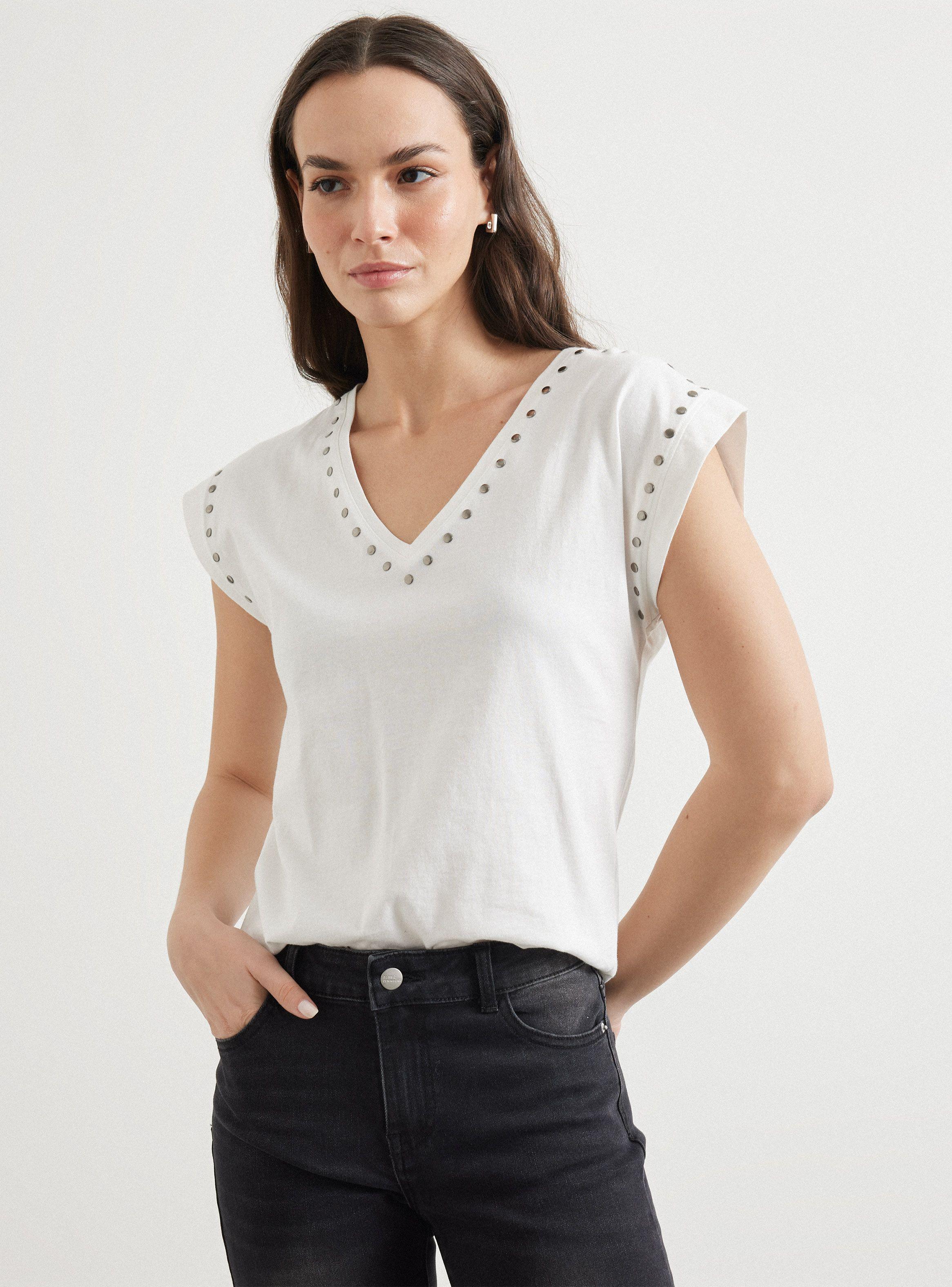 Polera Lavada Con Aplicación De Tachas-0