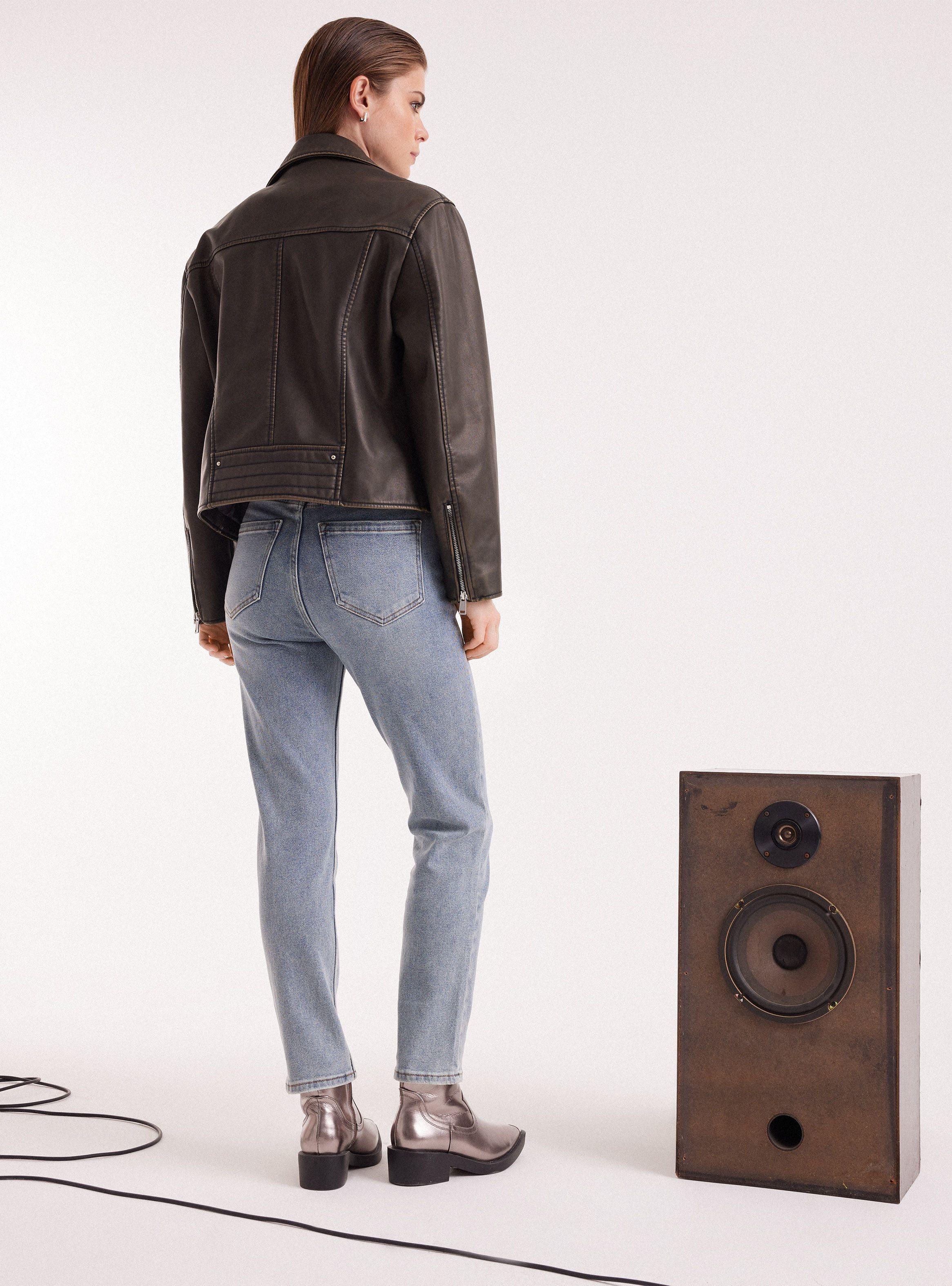 Jeans Skinny Fit De Tiro Medio-5