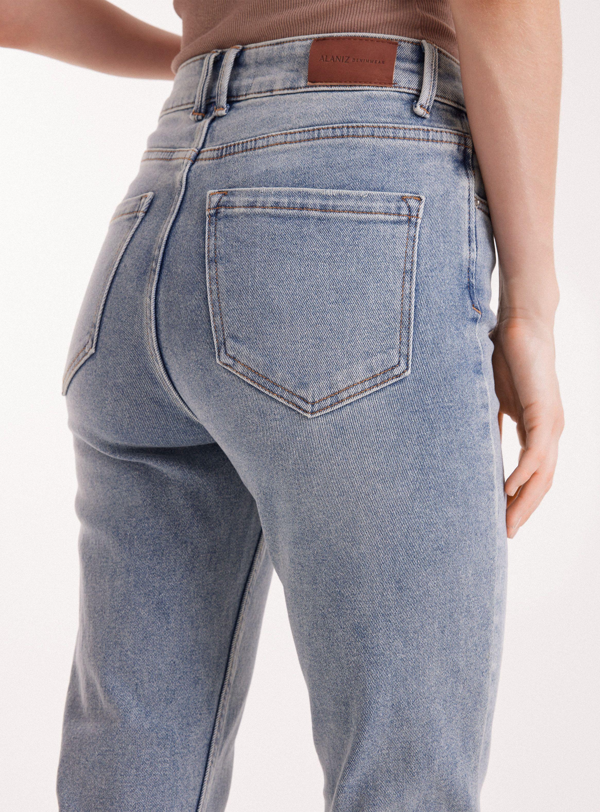 Jeans Skinny Fit De Tiro Medio-3