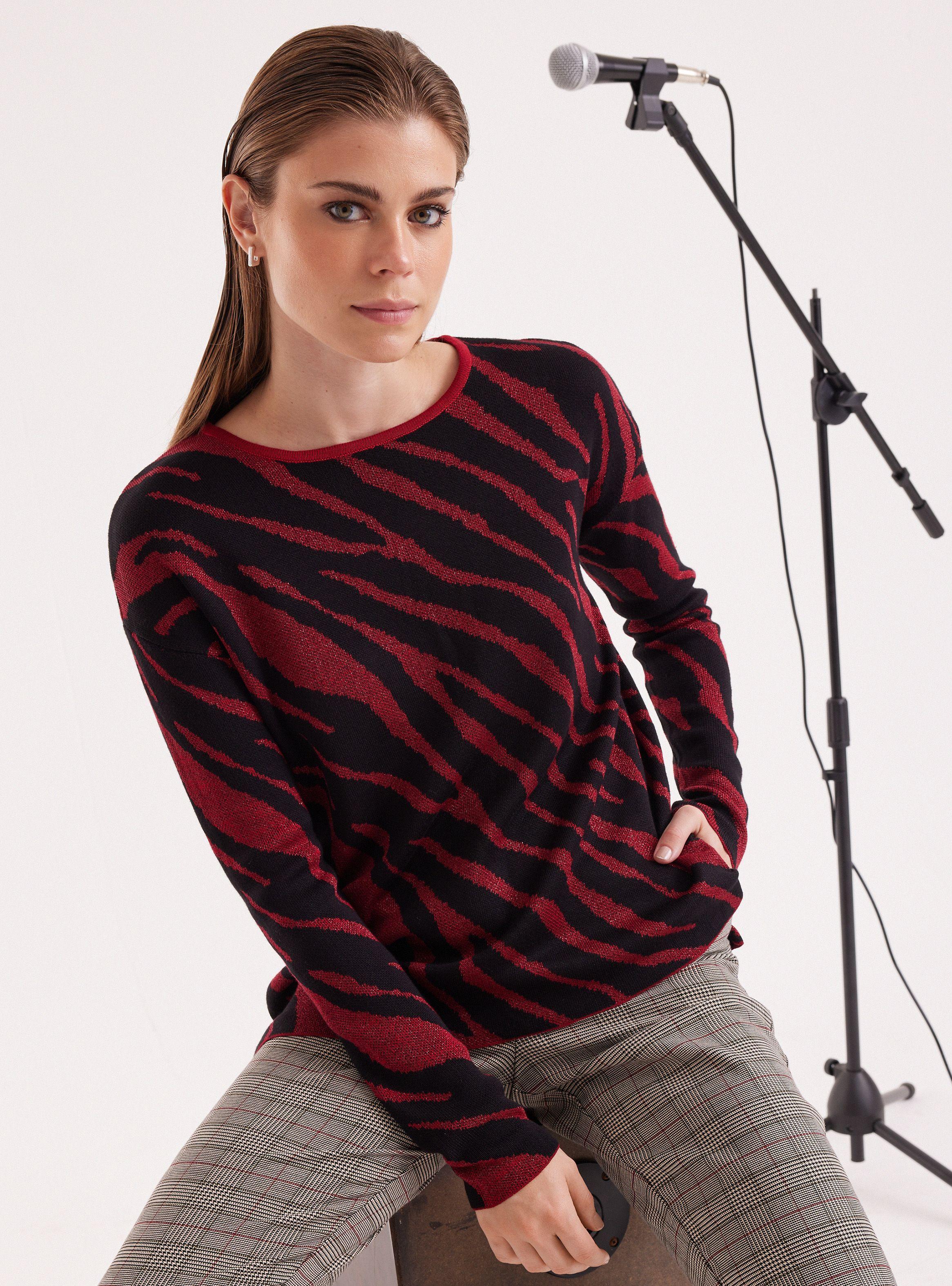 Sweater Jacquard Hilo Metalizado-0