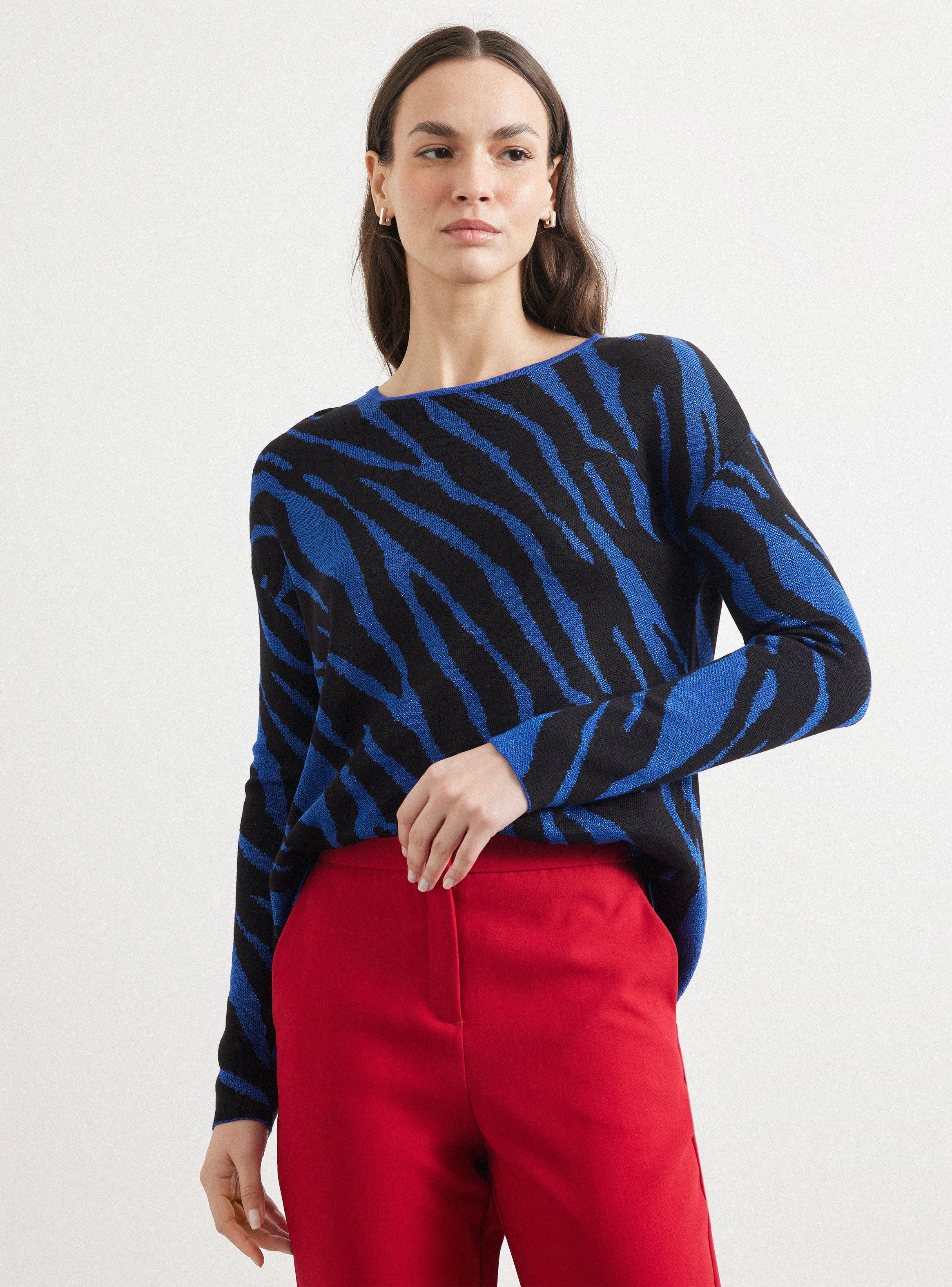 Sweater Jacquard Hilo Metalizado-0
