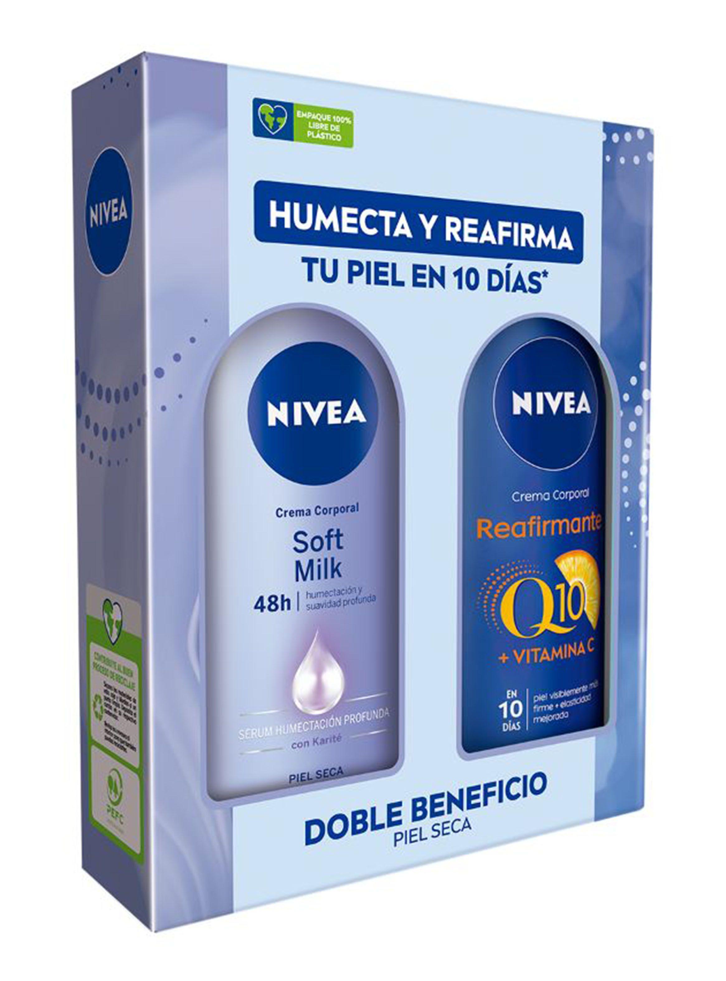 Pack NIVEA Soft Milk 400 ml + MilkQ10 400 ml-2