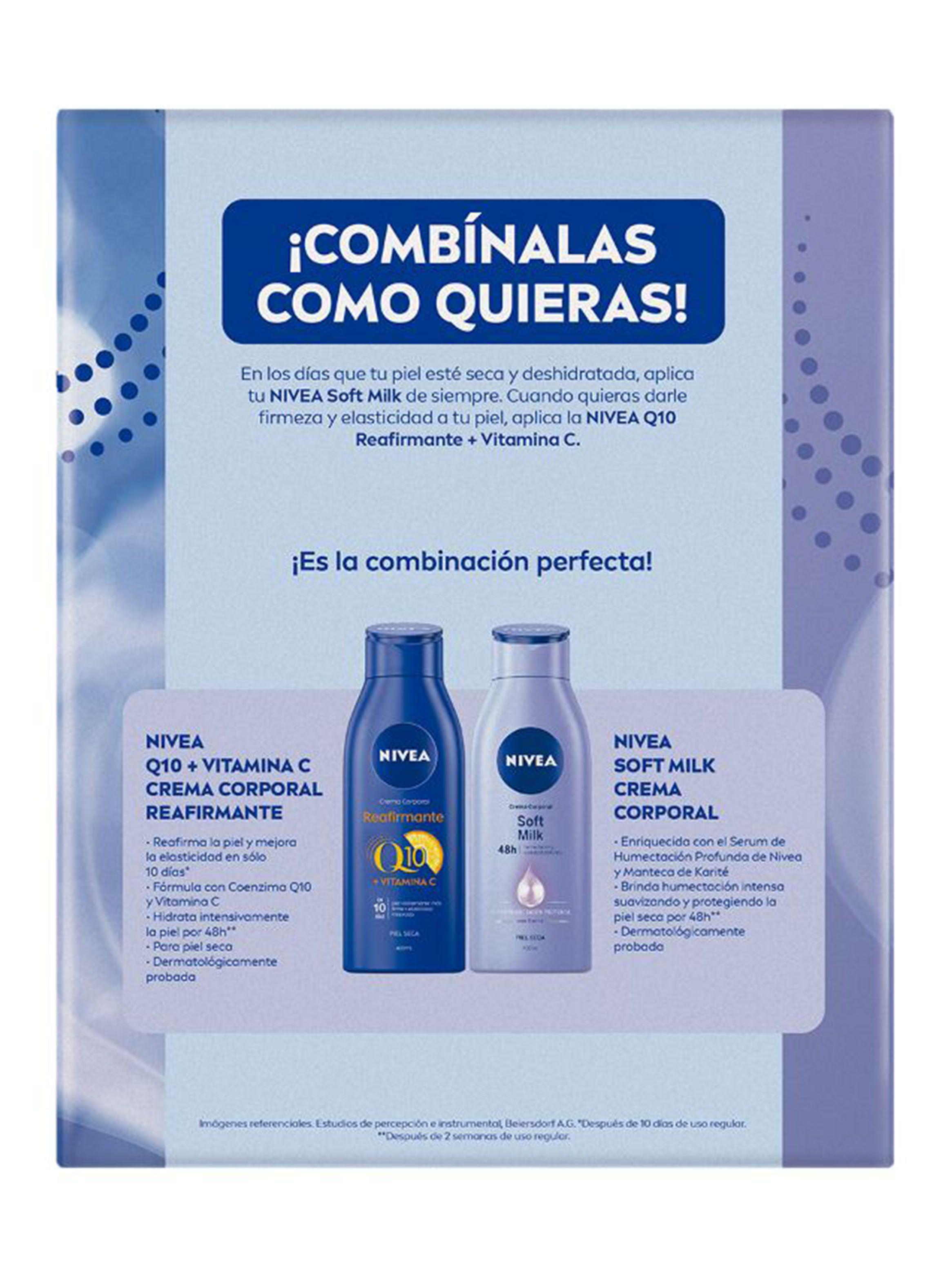Pack NIVEA Soft Milk 400 ml + MilkQ10 400 ml-3
