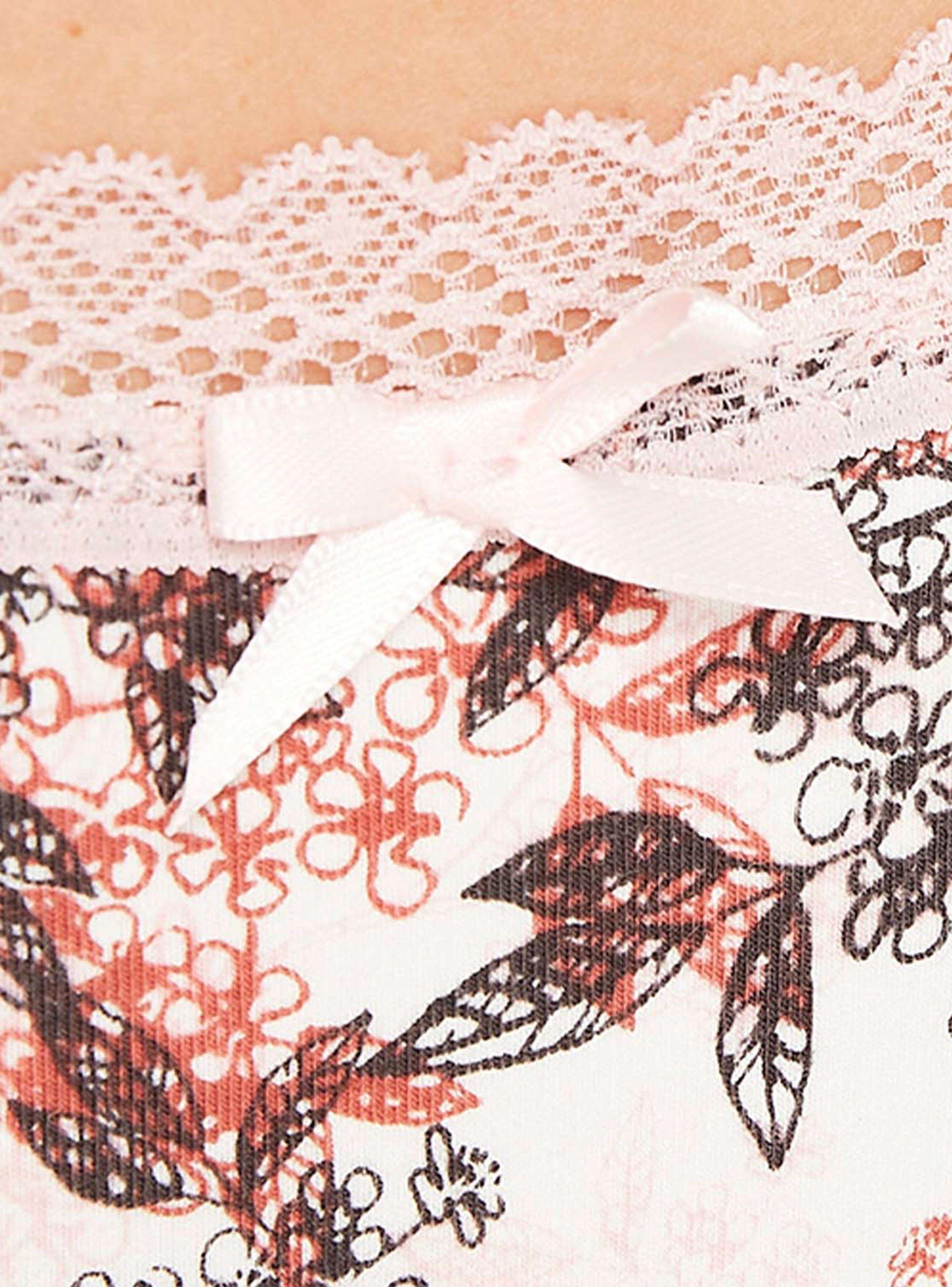 Pack 3 Pantaleta con Encaje en Bordes y Algodón-3