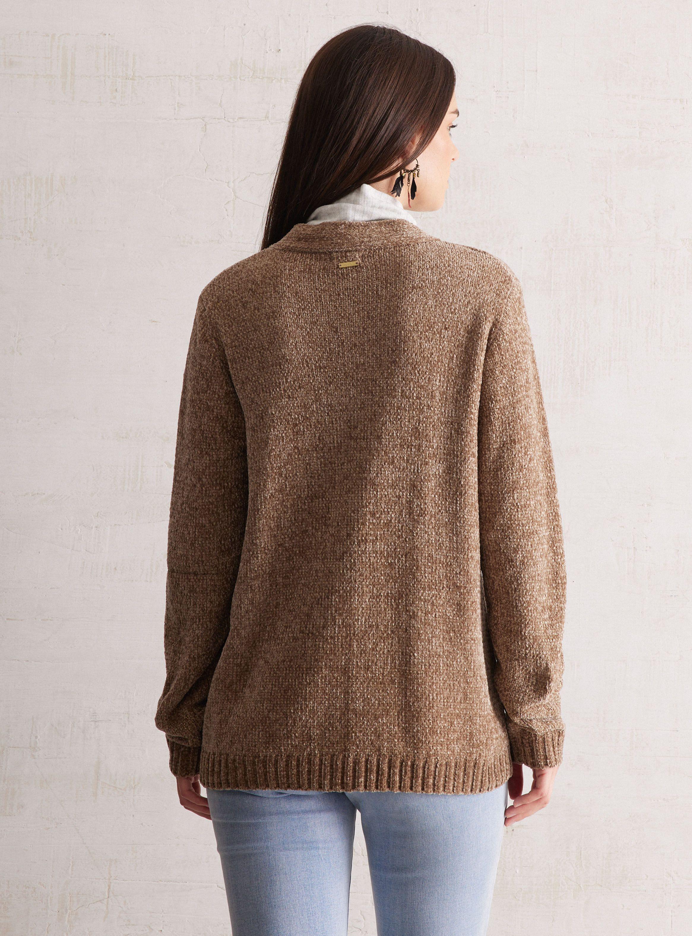 Chaleco Chenille Metalizado Con Trenza-1