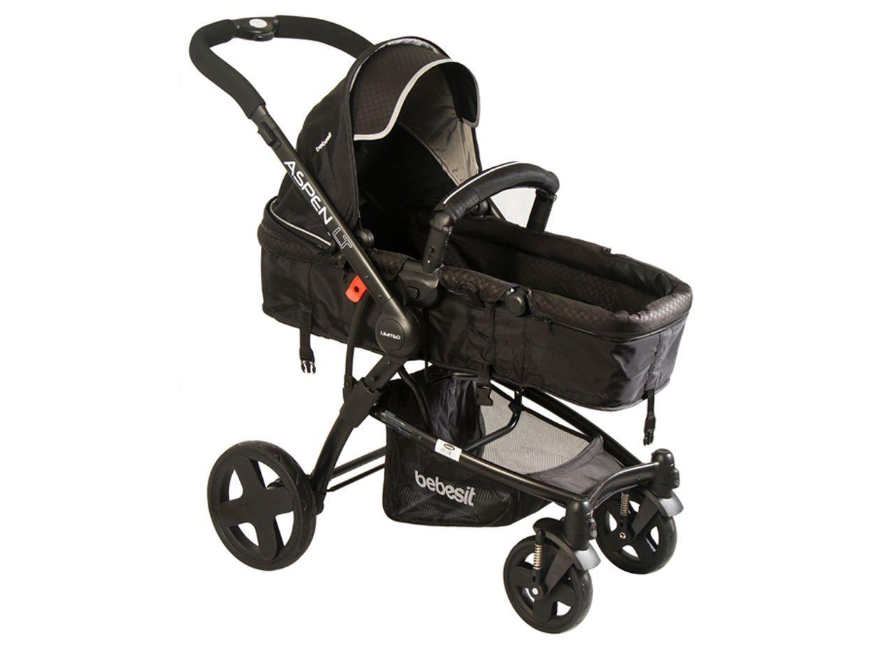 Coche Travel System Aspen Negro Bebesit-3
