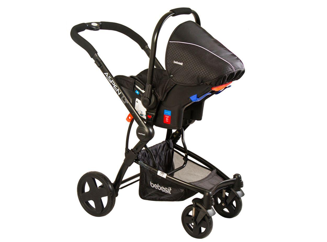 Coche Travel System Aspen Negro Bebesit-2