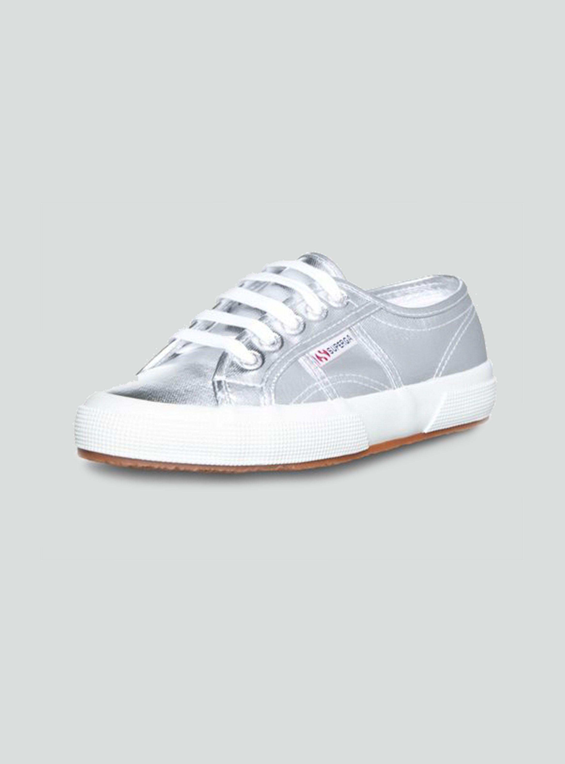 Zapatilla Superga Plateada Urbana Mujer-1