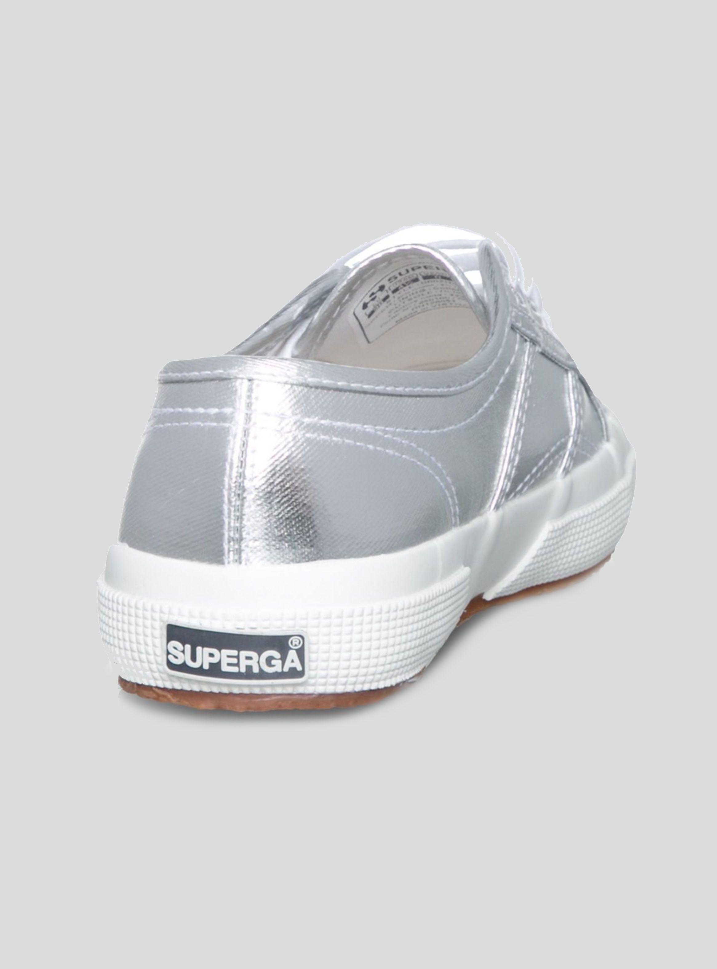 Zapatilla Superga Plateada Urbana Mujer-3