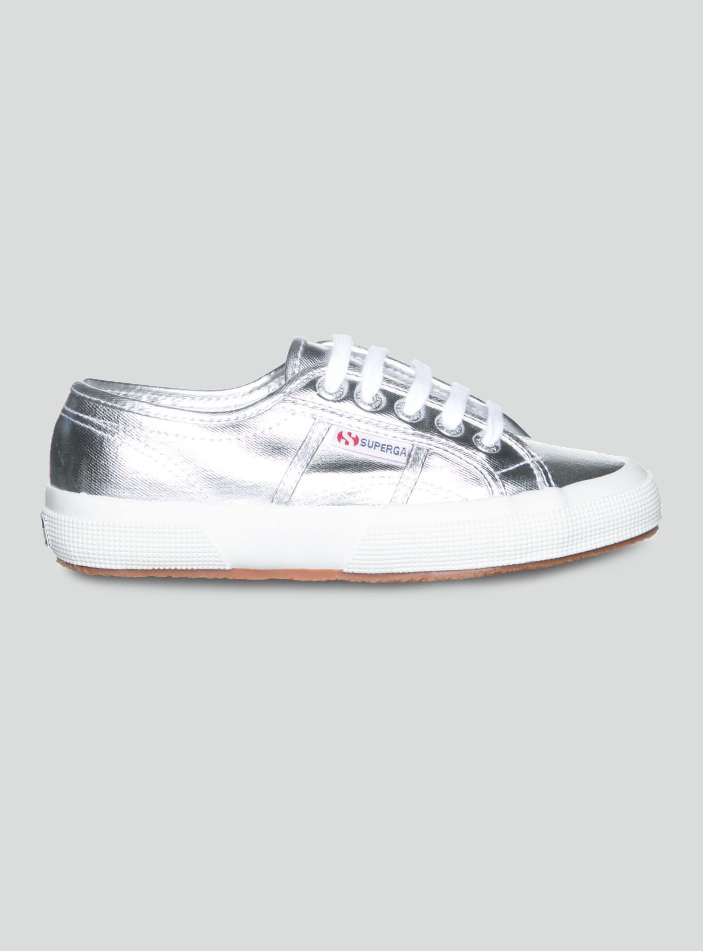 Zapatilla Superga Plateada Urbana Mujer-0