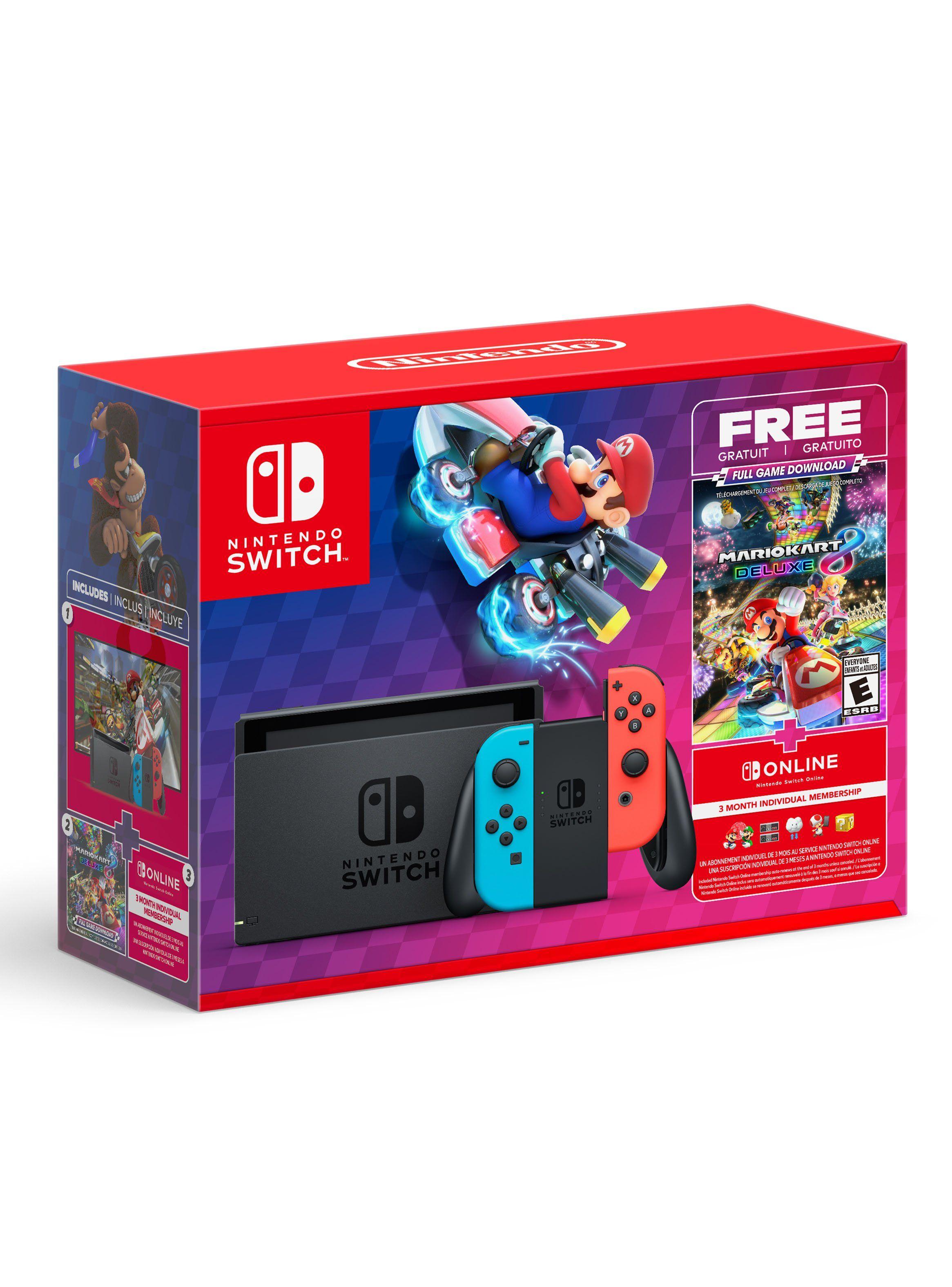 Consola Nintendo Switch Neon + Mario Kart 8-0