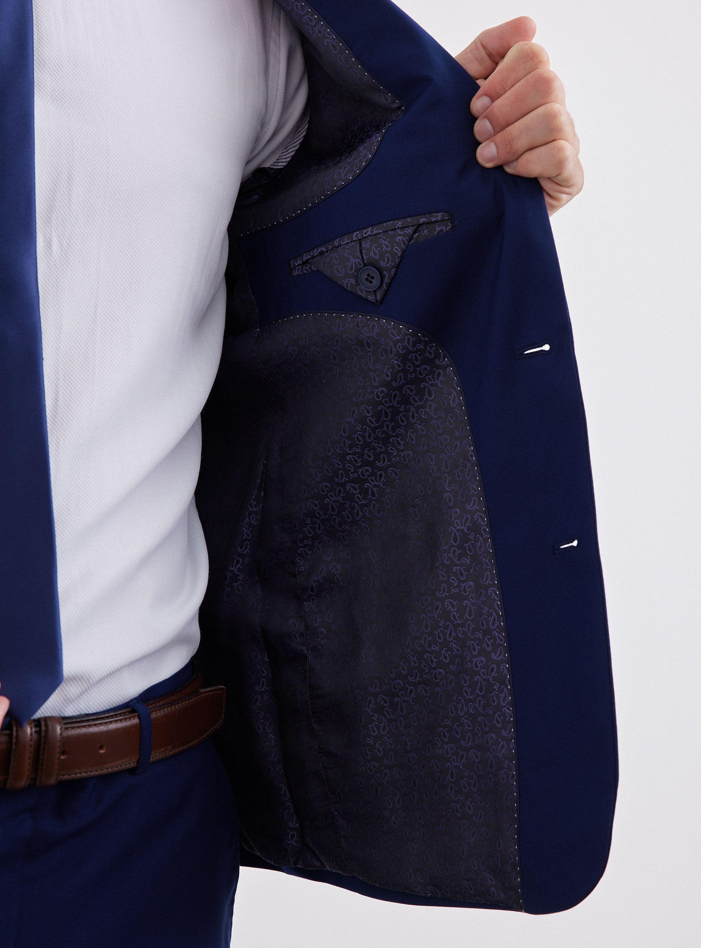 Traje Recto Fsia Texturada-5