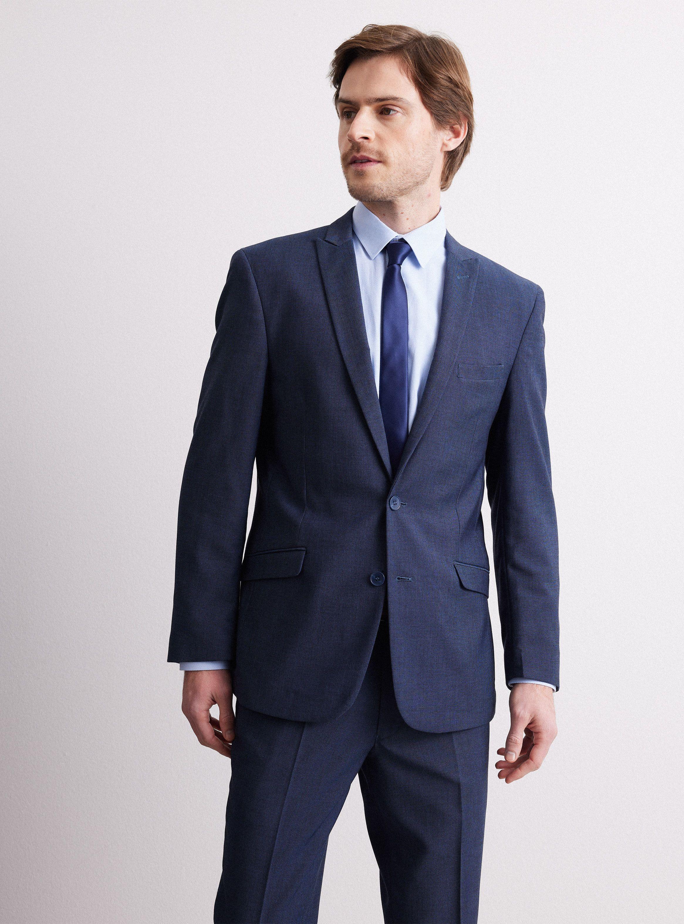 Traje Recto Elastano Slim Fit-0