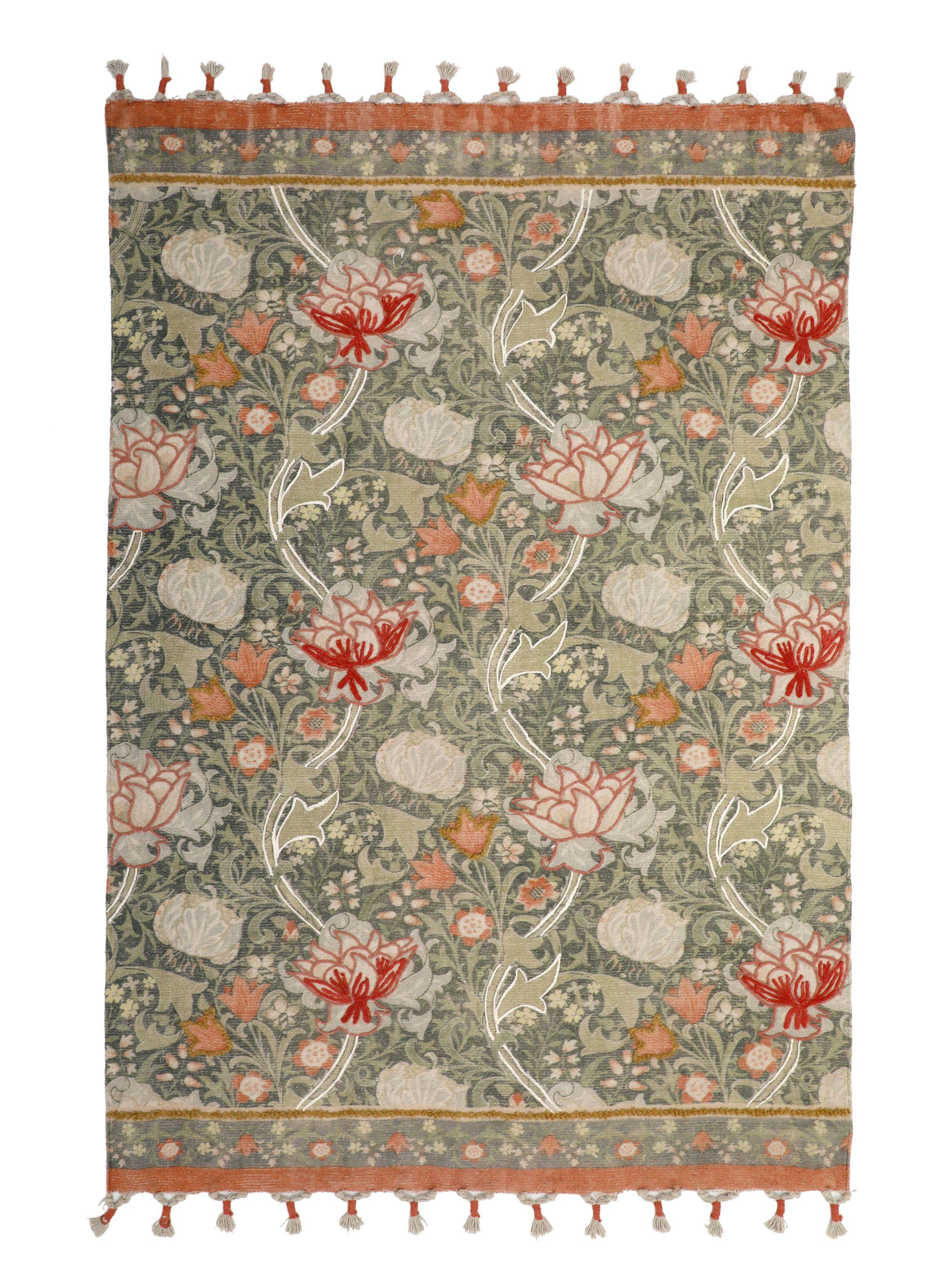 Alfombra Borda 160x230 cm Verde-0